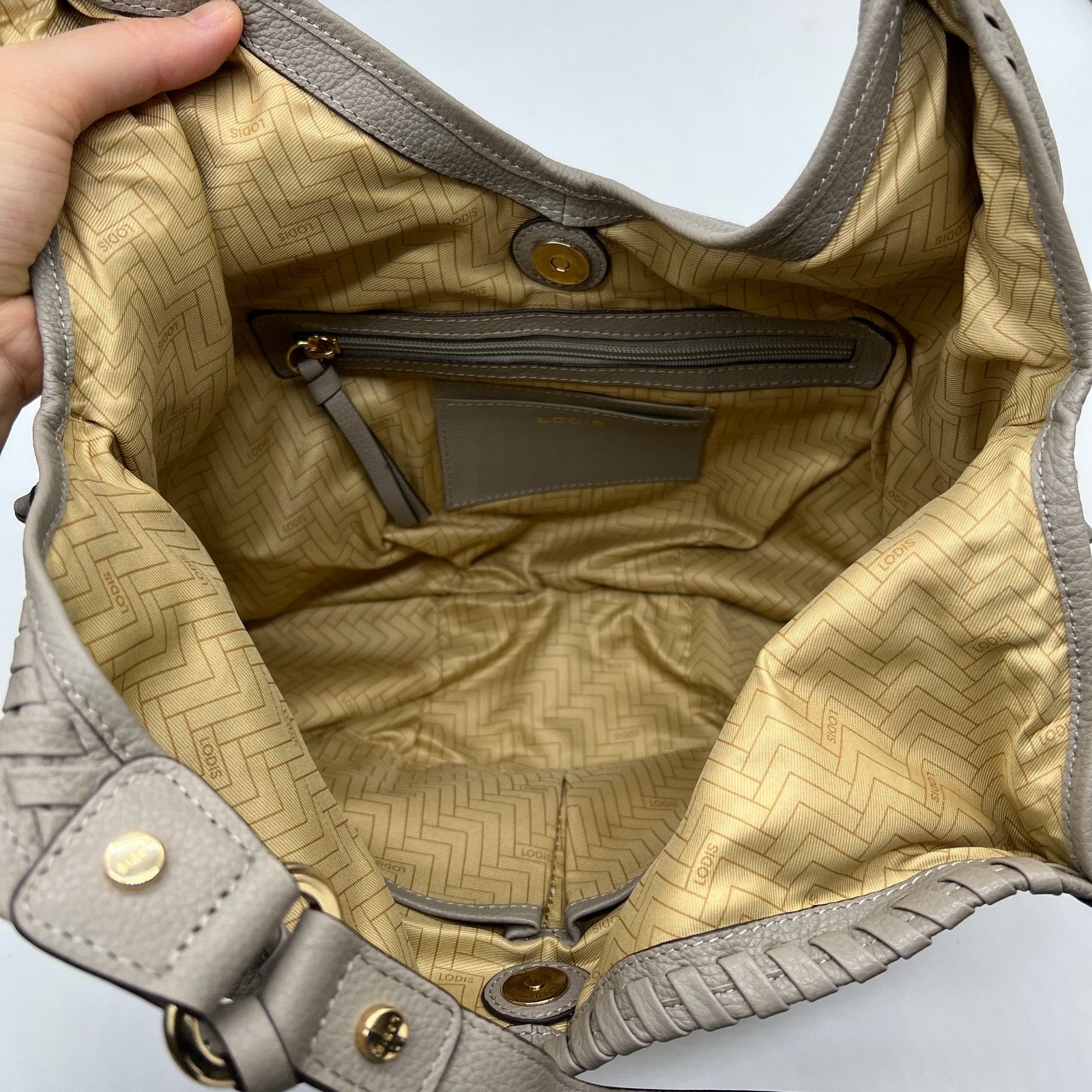 Other Lodis Medium Whipstitch Leather Tote Womens Pu Size ONE SIZE - 3 Thumbnail