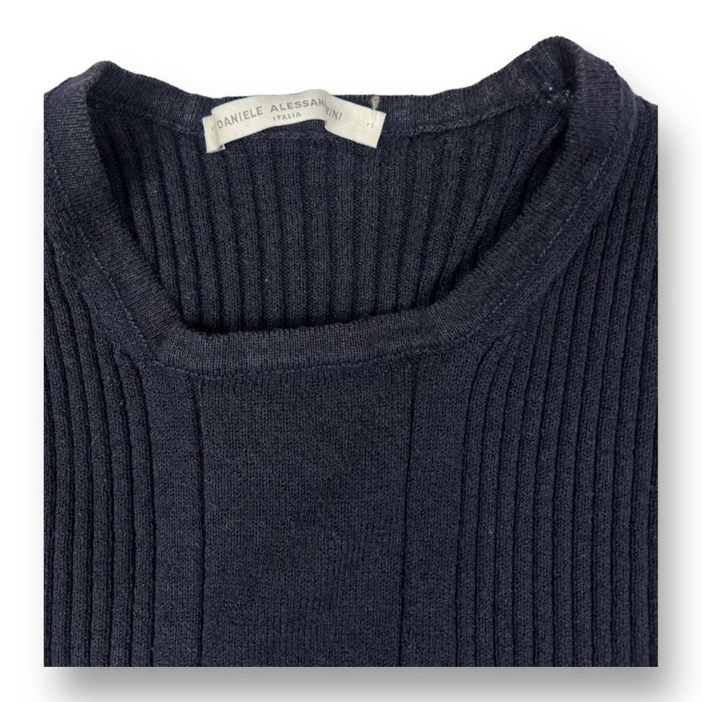 Daniele Alessandrini Daniele Alessandrini Knit Sleevless Navy Blue Top Size Small Size S / US 4 / IT 40 - 5 Thumbnail
