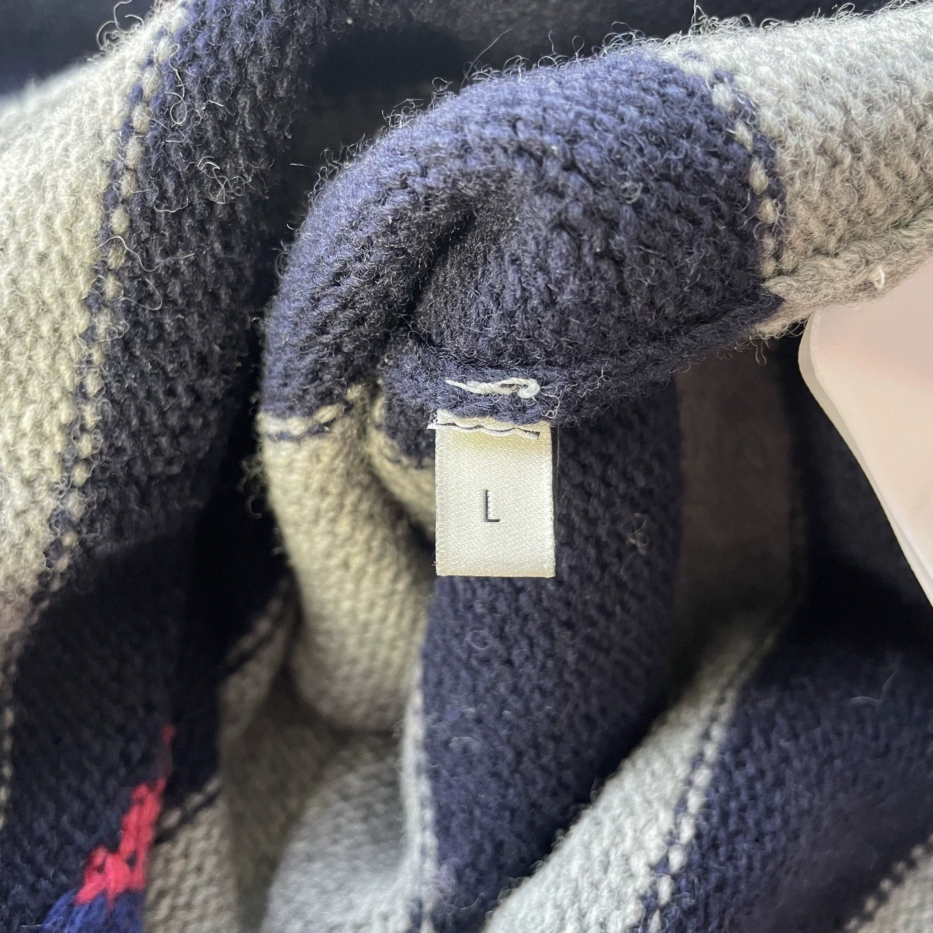 Gucci Gucci 99 New Rainbow Disc Gray Blue Stripe Unisex Sweater L Size L / US 10 / IT 46 - 6 Thumbnail
