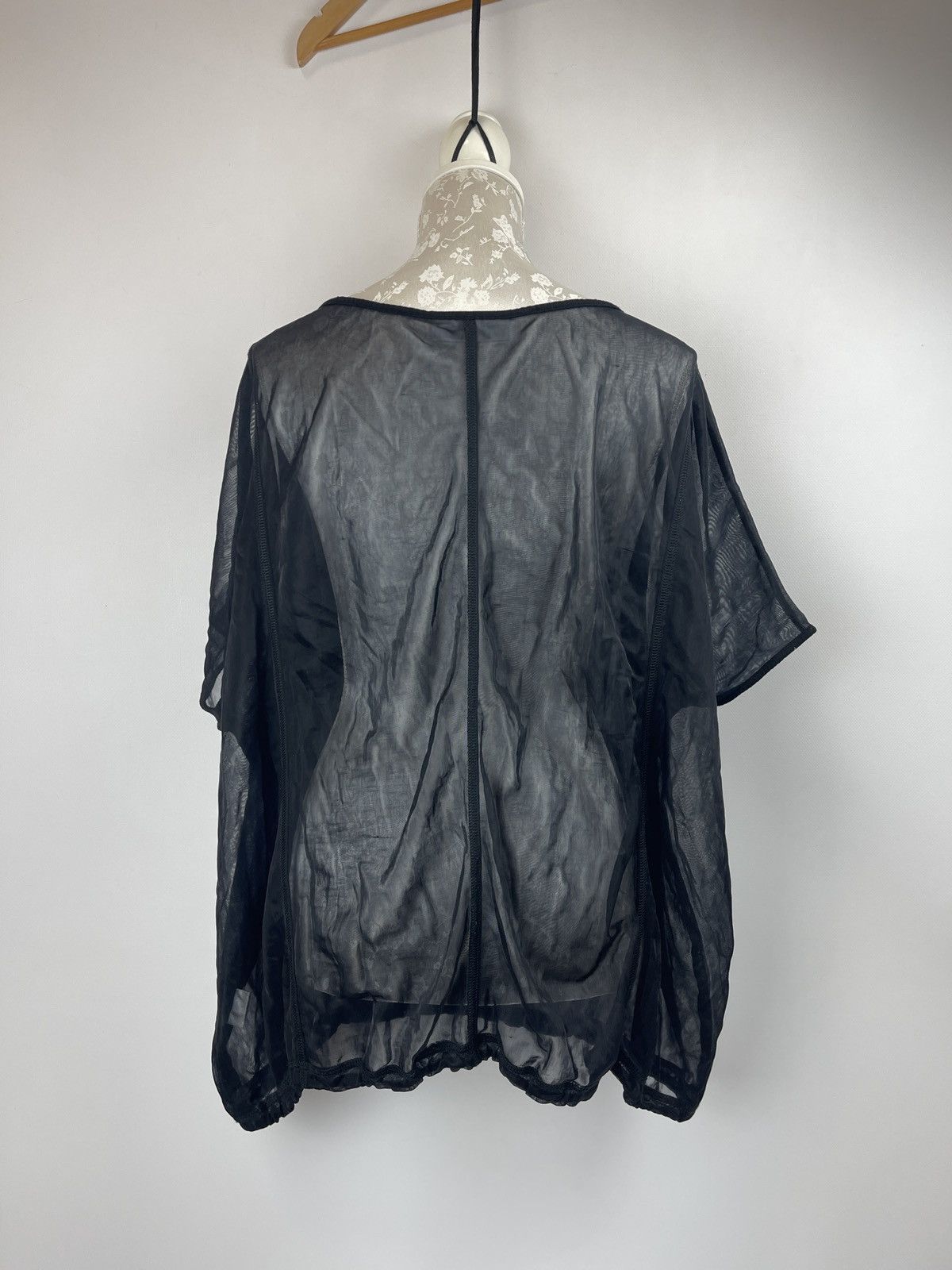 Japanese Brand × Le Grande Bleu (L.G.B.) Sonja Marohn Y2k Sheer Mesh Baggy Blouse Top Size S / US 4 / IT 40 - 4 Thumbnail