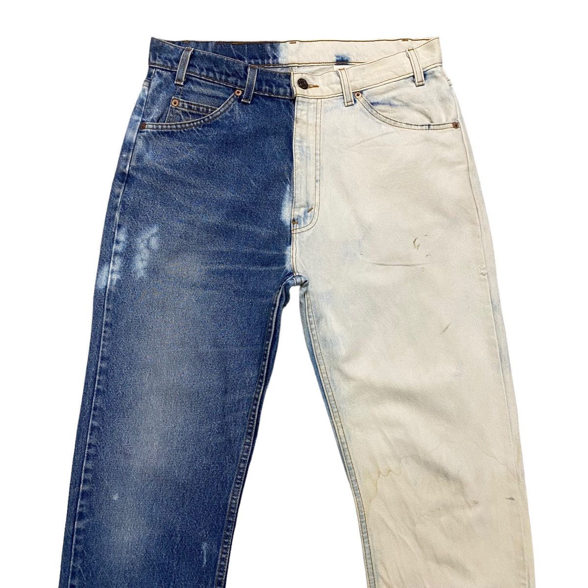 Levi's Vintage 90s Levis 505 Regular Fit Straight Leg Jeans Bleach Size US 33 - 3 Thumbnail