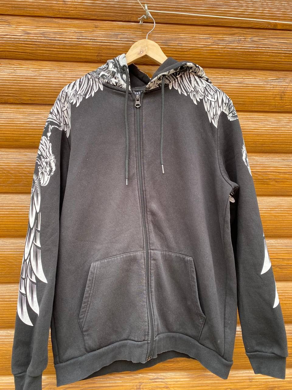 Affliction Y2K AFFLICTION STYLE ZIP HOODIE SKULL PRINT TAPOUT Size US L / EU 52-54 / 3 - 4 Thumbnail