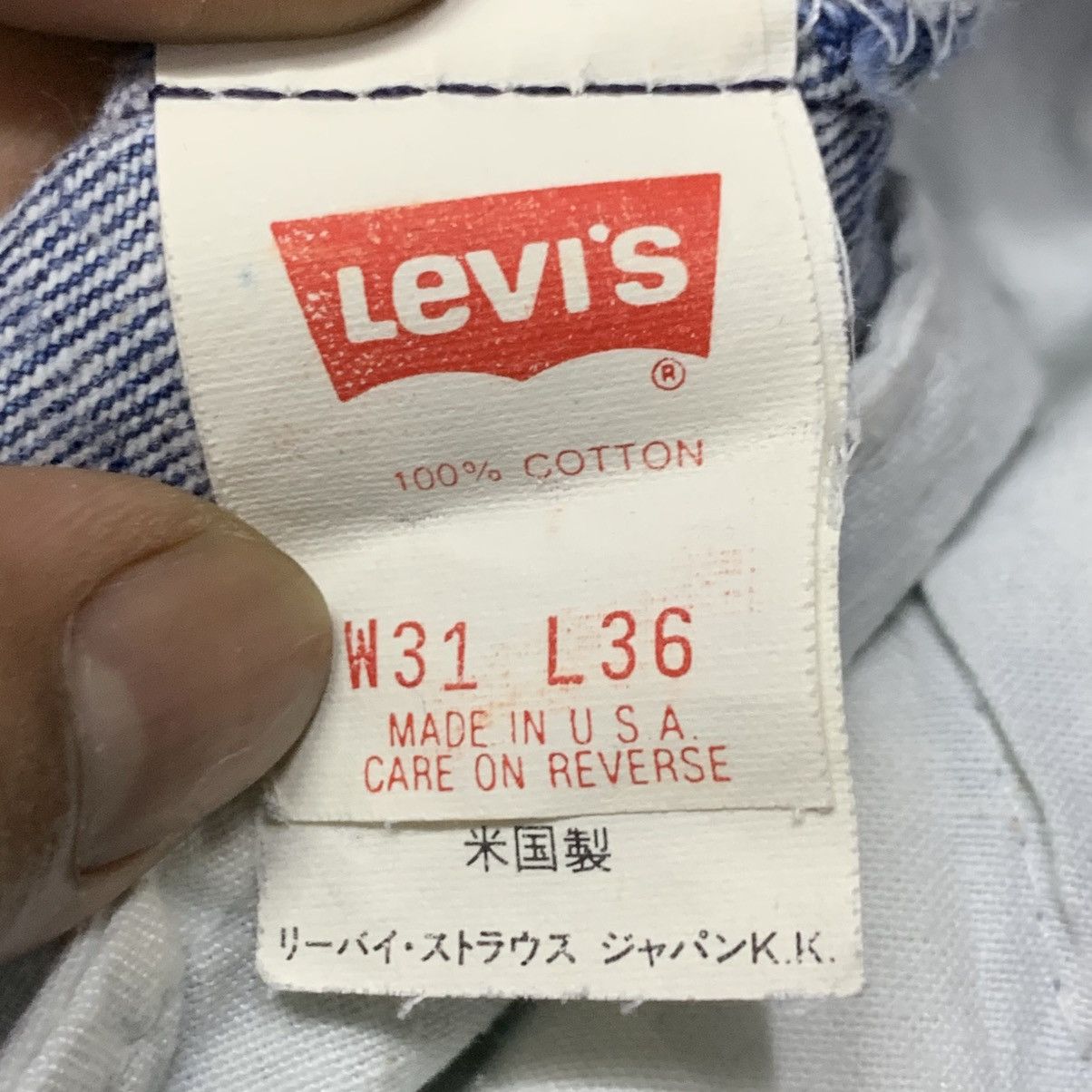 Levi's × Vintage Vintage LEVIS 501 Blue Jean Made in Usa Size US 29 - 8 Thumbnail