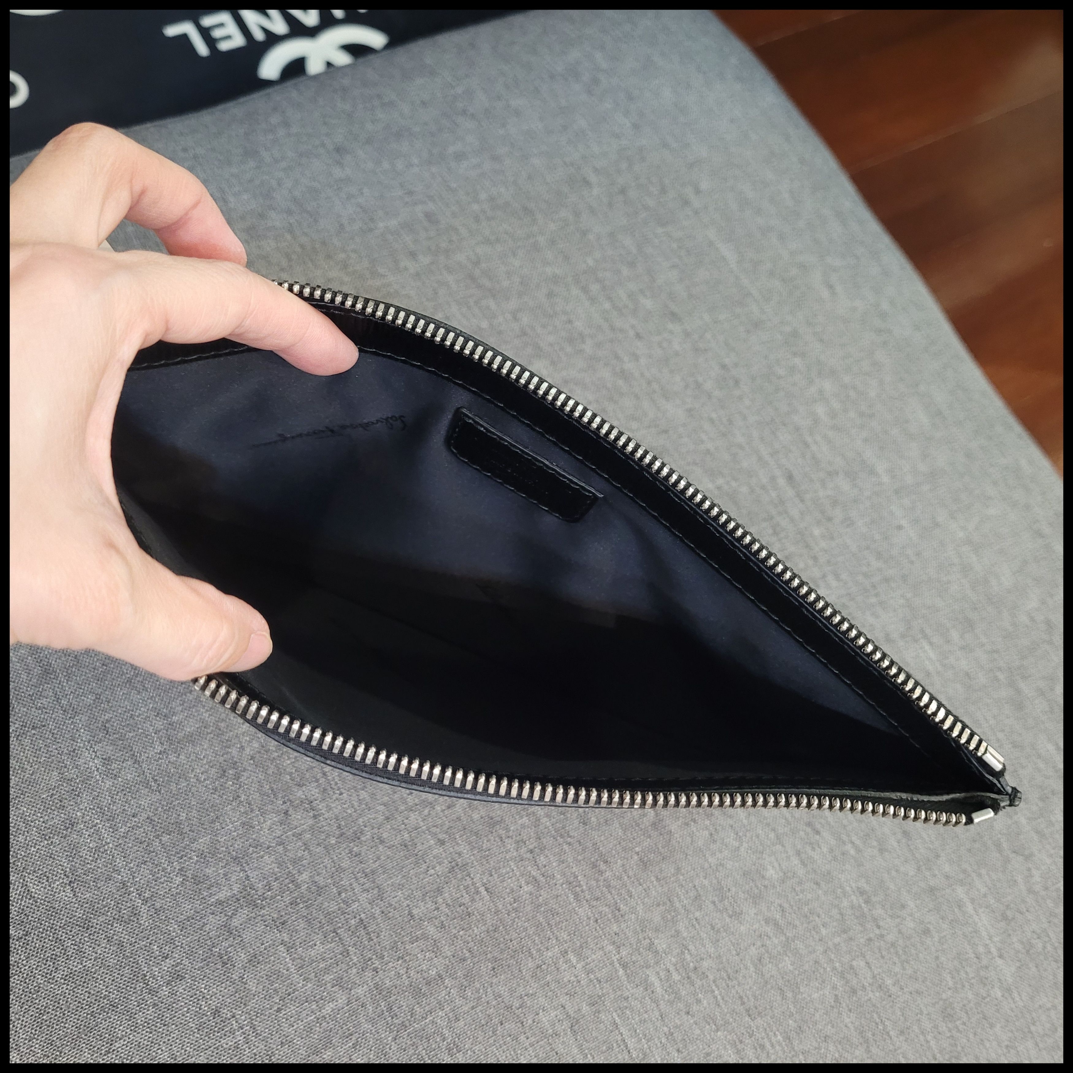Salvatore Ferragamo Salvatore Ferragamo Revival 3.0 Leather Clutch Size ONE SIZE - 7 Thumbnail