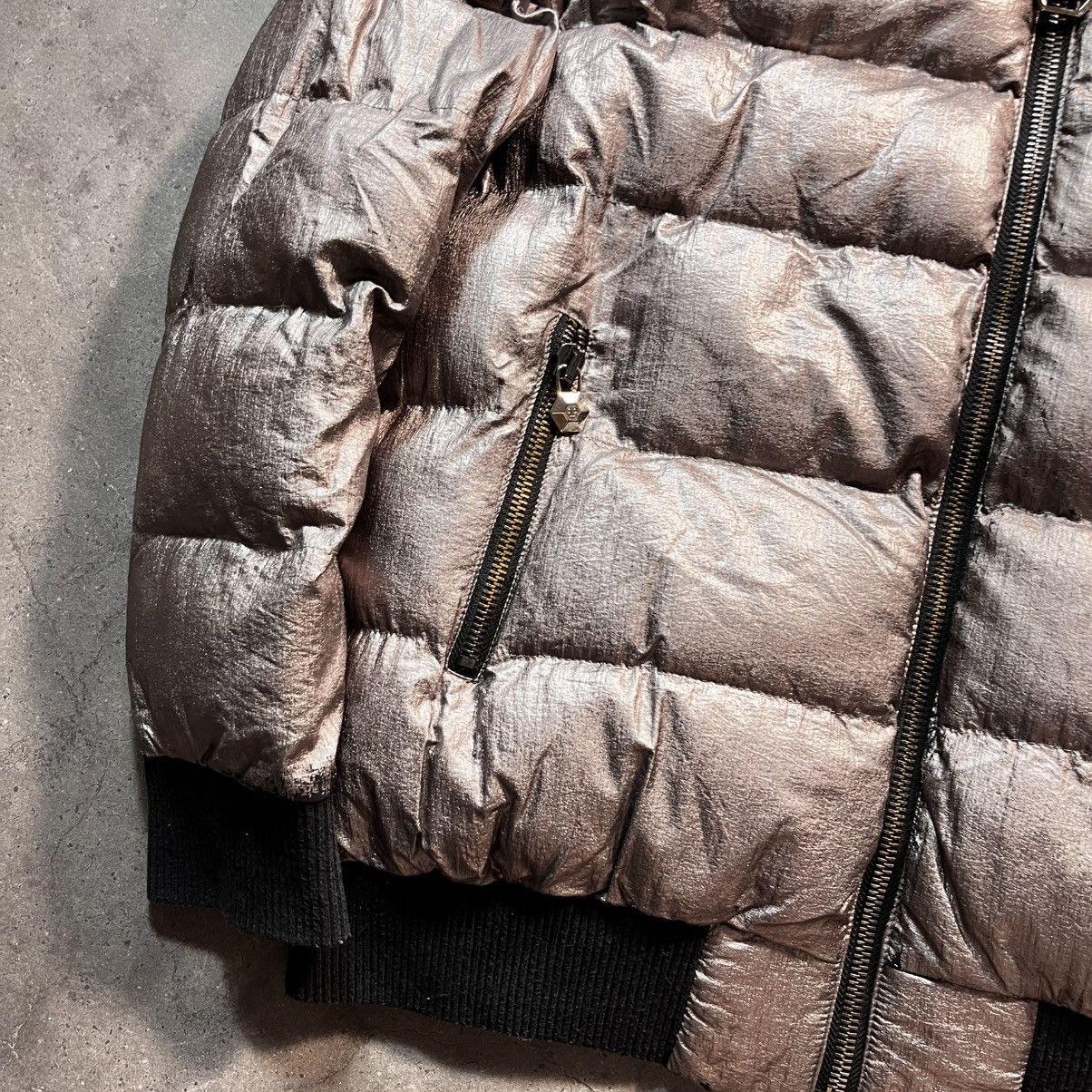 Philipp Plein Vintage Philipp Plein Silver Zip Fur Bomber Puffer Jacket Size US M / EU 48-50 / 2 - 8 Thumbnail