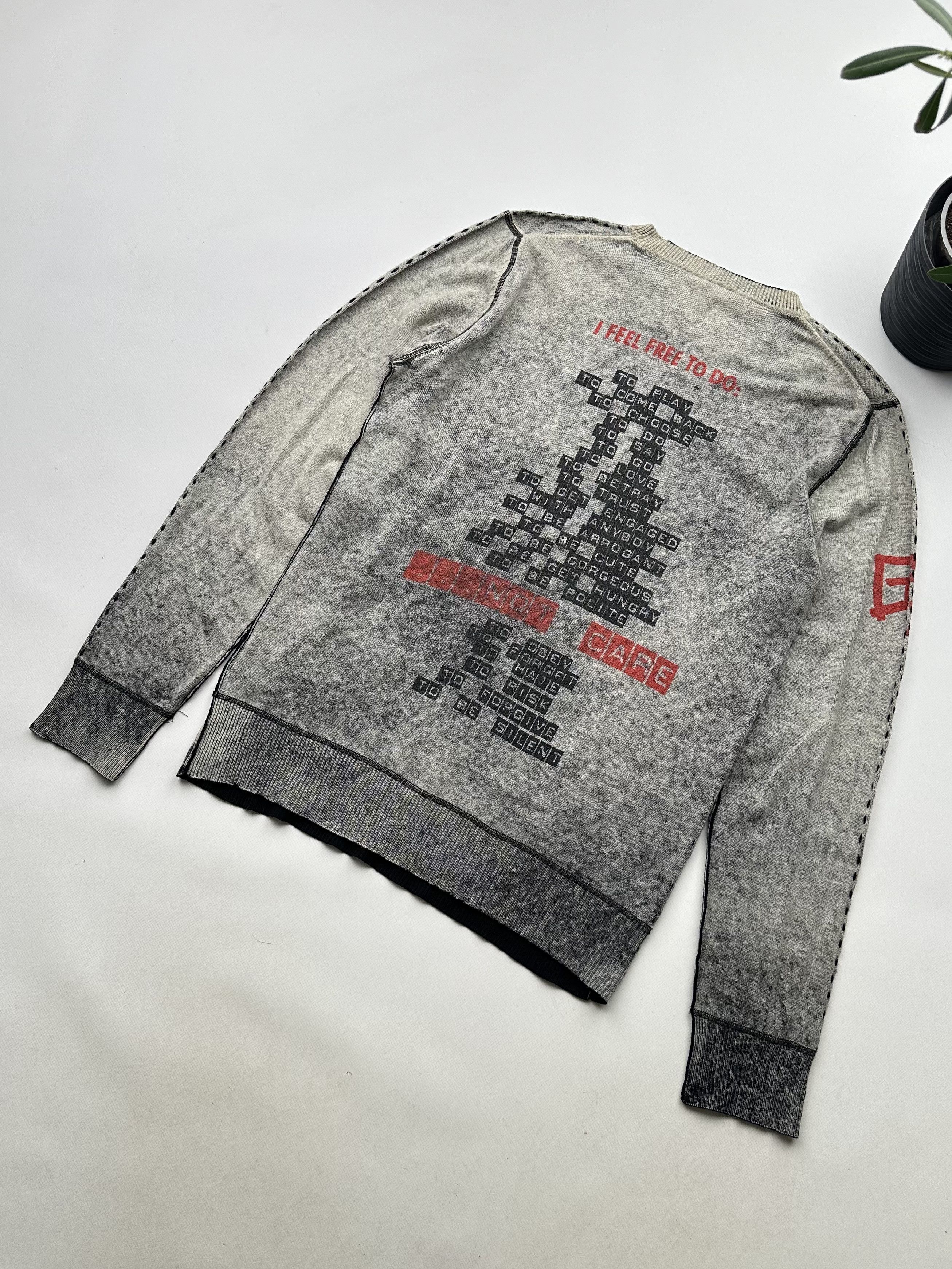 GF Ferre GF Ferre Vintage Faded Rare Sweater (463) Size US L / EU 52-54 / 3 - 6 Thumbnail