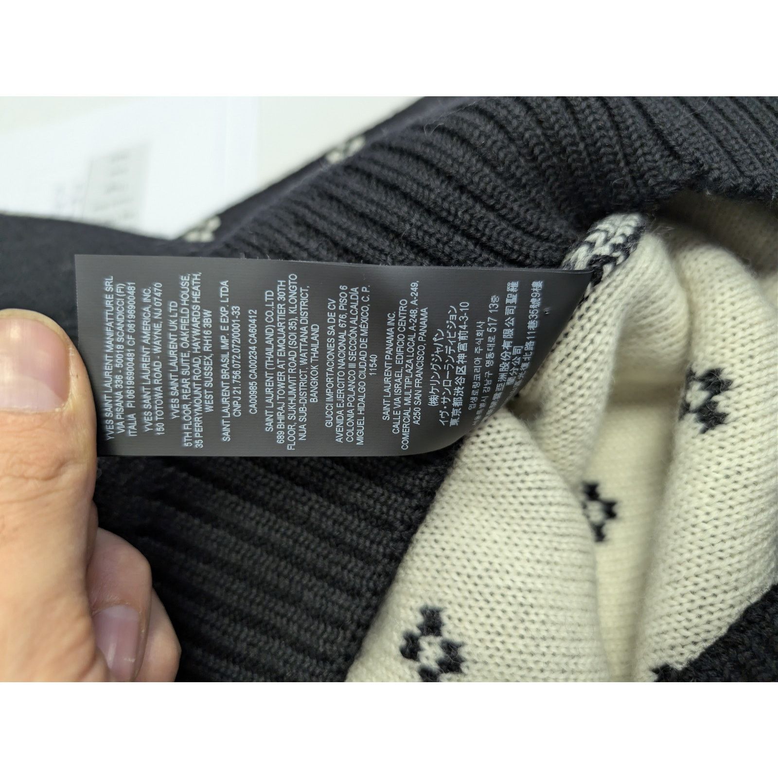 Saint Laurent Paris o1rshd1 Nordic Knit Wool Reindeer Sweater in Black M Size US M / EU 48-50 / 2 - 19 Thumbnail