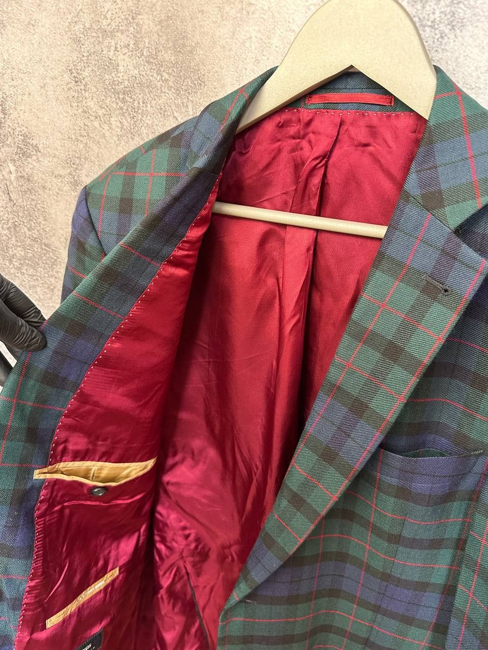 Johnstons Of Elgin Johnstons of Elgin Elson Wool Blazer Tartan Check Jacket Size 54R - 10 Thumbnail