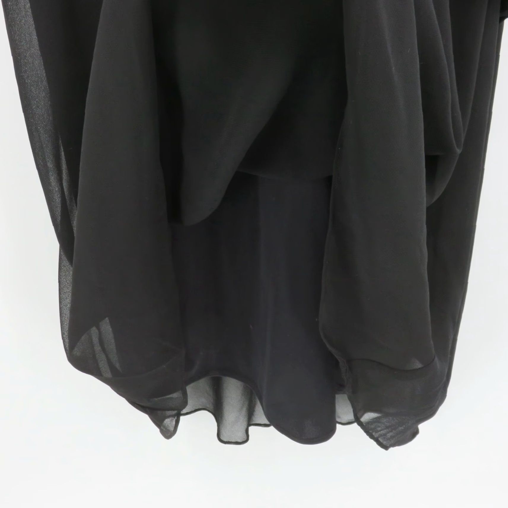 Velvet VINTAGE Eva Blue Women 16 Black Floral Beaded Velvet Short Sleeve Dress Y2K 2003 NEW Size 38" / US 16 / IT 52 - 5 Thumbnail