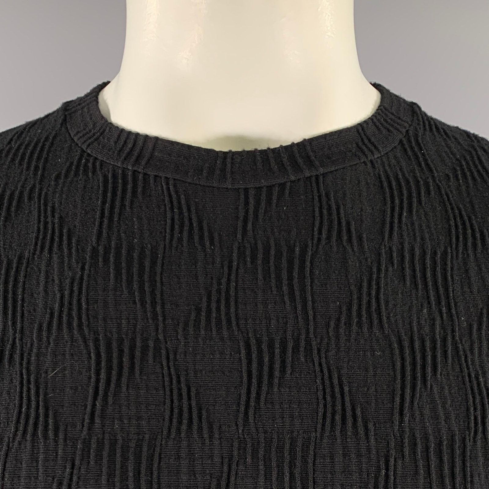 Giorgio Armani GIORGIO ARMANI Size XL Black Jacquard Viscose Blend T-shirt Size US L / EU 52-54 / 3 - 2 Thumbnail
