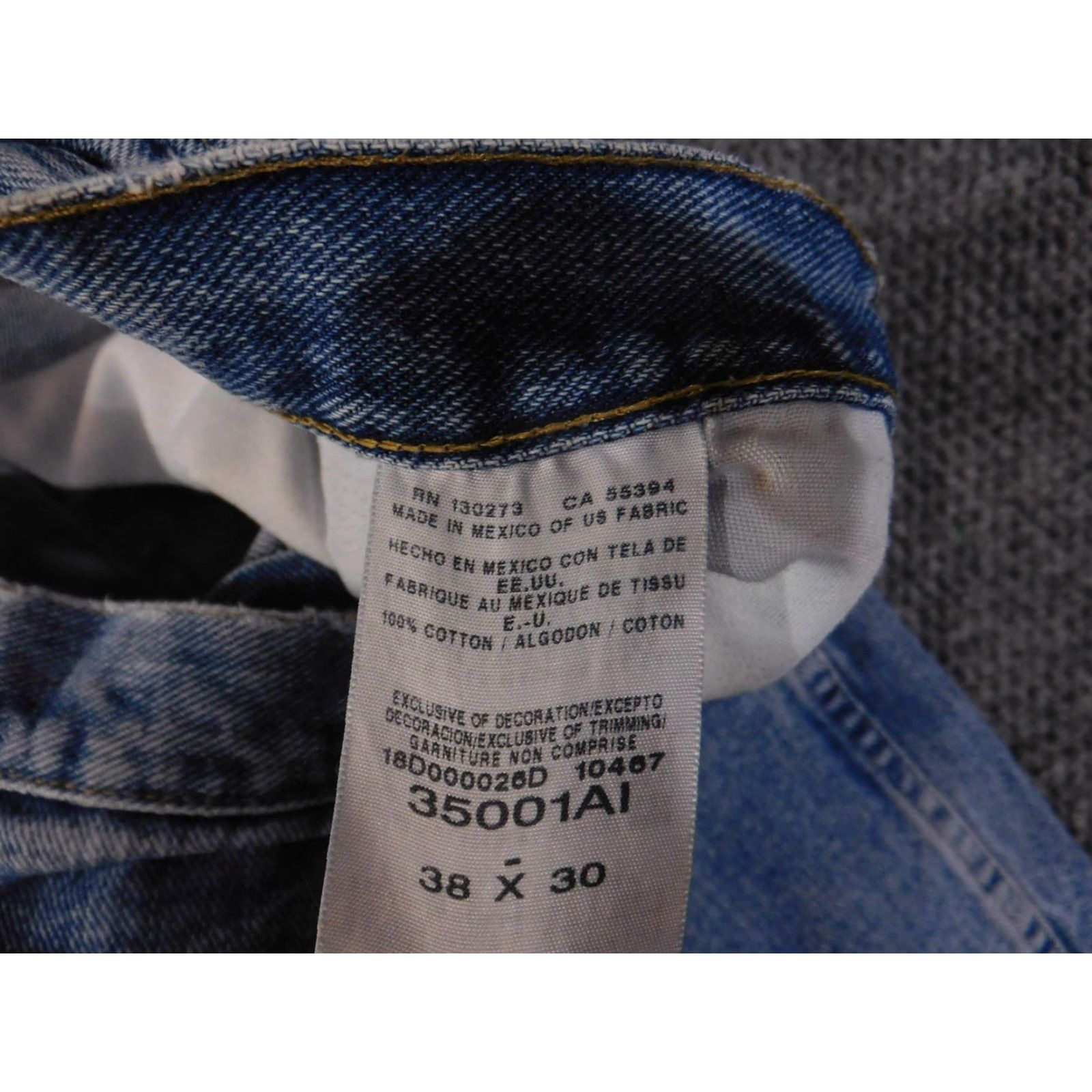 Wrangler Wrangler Jeans Mens 38x30 Blue Denim Straight Leg Classic Fit Jeans Wrangler Rugged Wear Denim Straight Central W Pocket Jeans Mens 38x30 Blue Denim Size US 38 / EU 54 - 6 Thumbnail