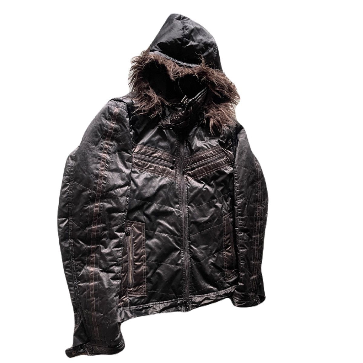 If Six Was Nine 2000s Hideaways Fur Detachable Sleeve Jacket archive Size US S / EU 44-46 / 1 - 3 Thumbnail