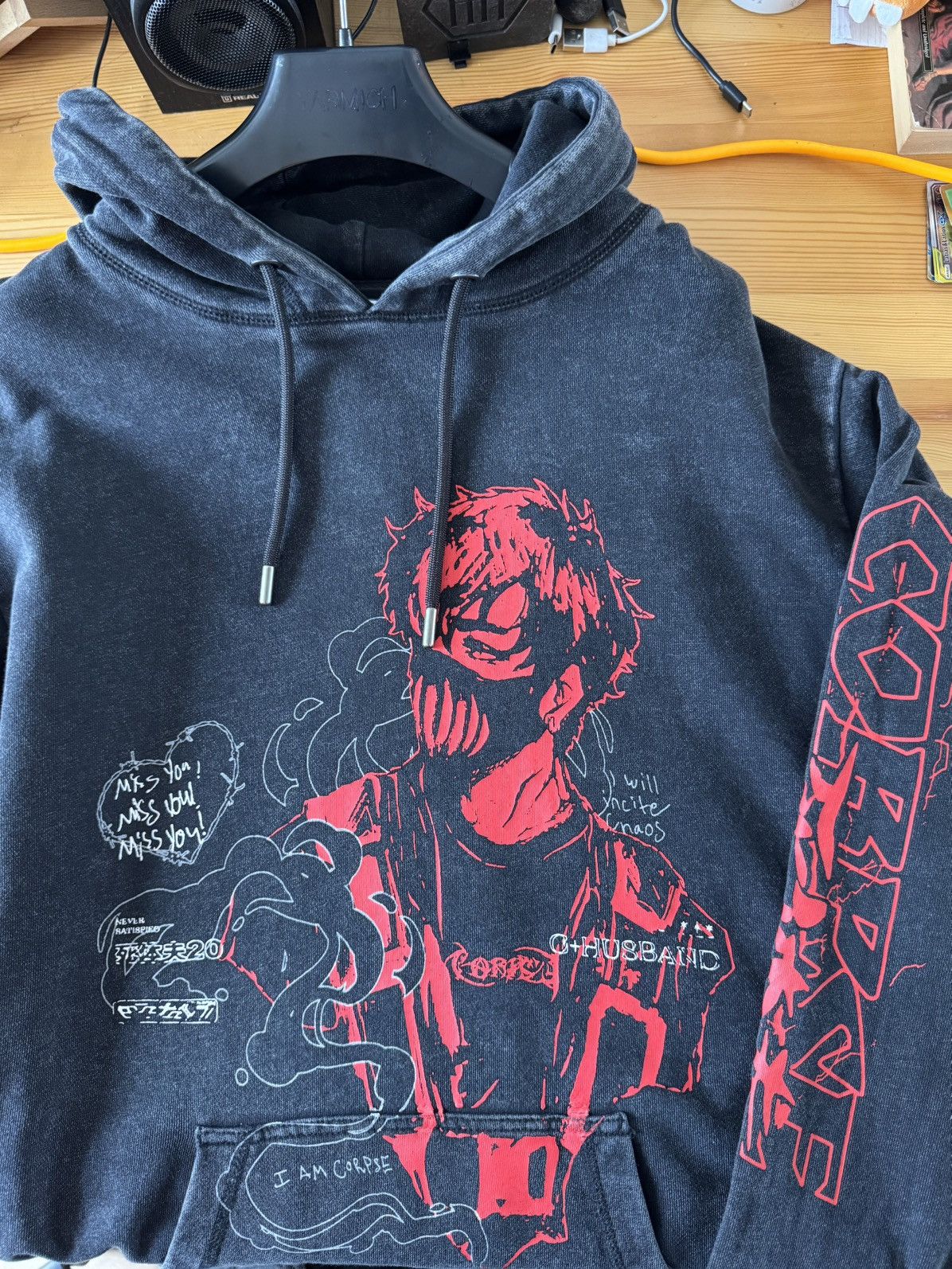 Band Tees Corpse Husband Limited Edition Printed Hoodie Size US L / EU 52-54 / 3 - 4 Thumbnail