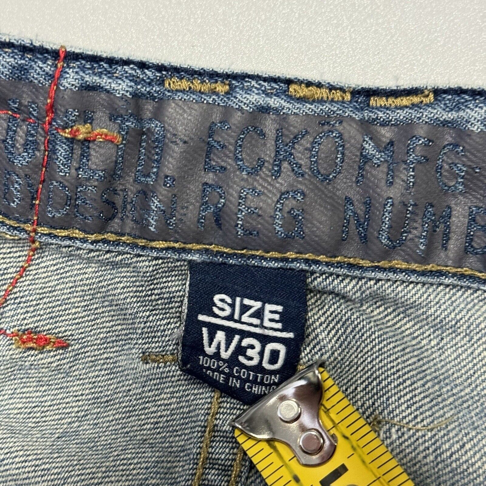 Ecko Unltd. Ecko Unltd Jeans Mens 30 Blue Distressed Streetwear Size US 30 / EU 46 - 12 Thumbnail