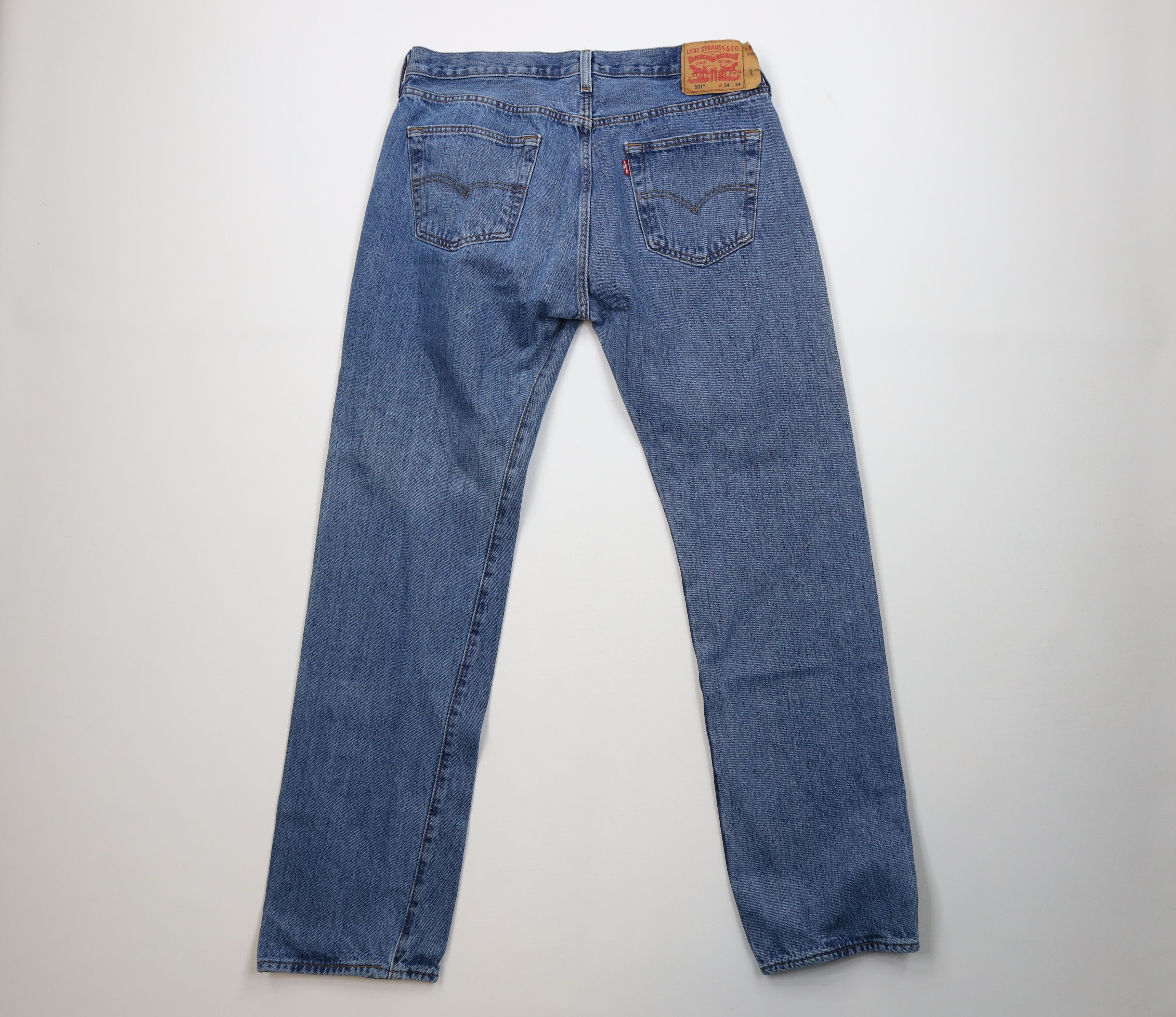 Levi's Vintage Y2K Levis 501xx Button Fly Original Fit Denim Jeans Size US 34 / EU 50 - 11 Thumbnail