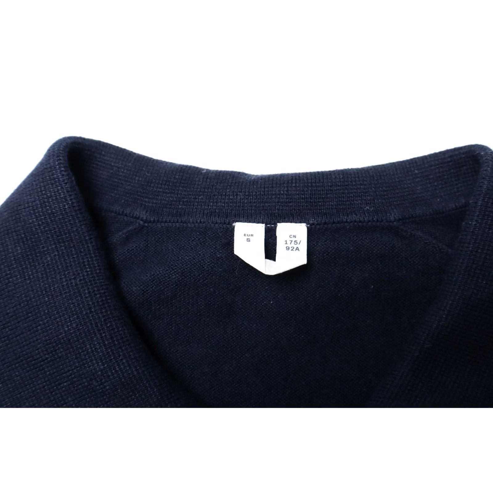 Arket ARKET Jumper SMALL Navy Blue Collared Knitted 1/4 Zip Linen Wool Blend Men's Size US S / EU 44-46 / 1 - 7 Thumbnail