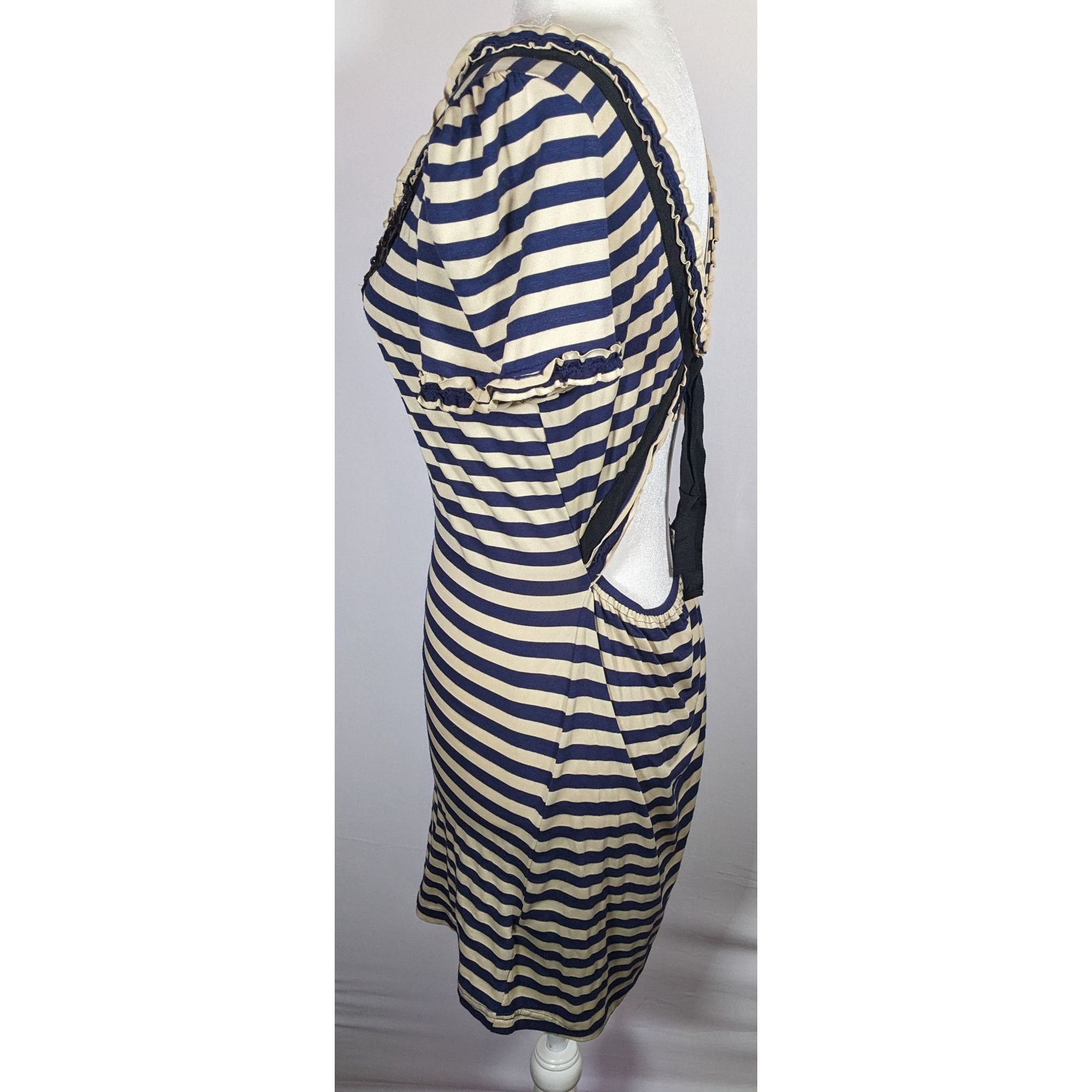 Other Twelve By Twelve Los Angeles 80s Style Striped Embellished D Size L / US 10 / IT 46 - 5 Thumbnail