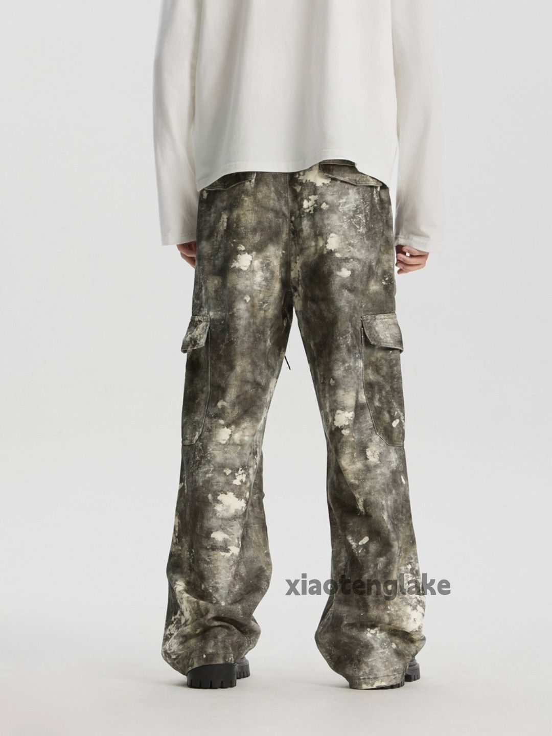 Designer × Vintage washed faded loose baggy skate hiphop cargo pants Size US 32 / EU 48 - 6 Thumbnail