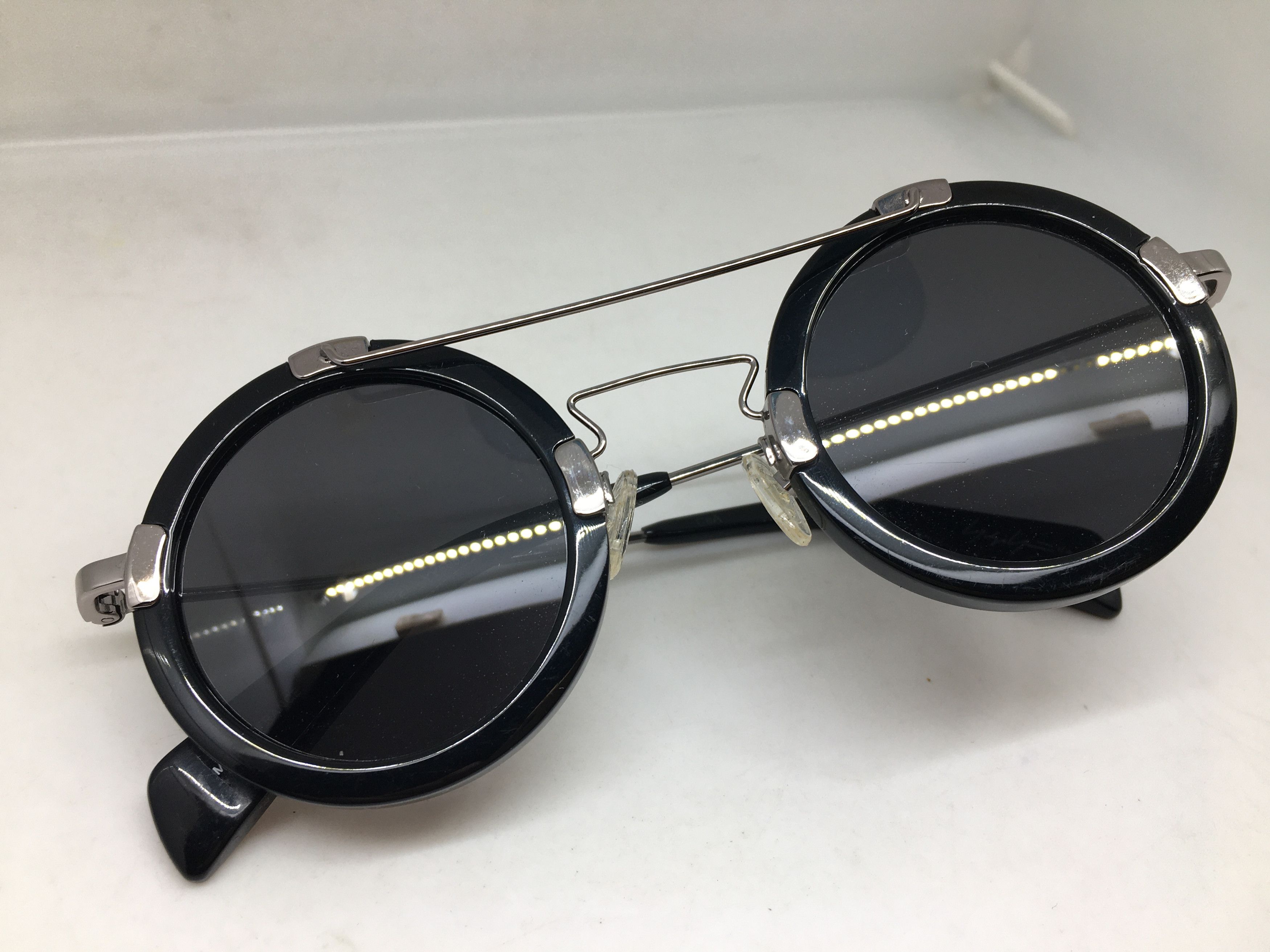 Yohji Yamamoto Yohji Yamamoto YY5006 Black Round Eyeglasses Sunglasses Size ONE SIZE - 1 Thumbnail
