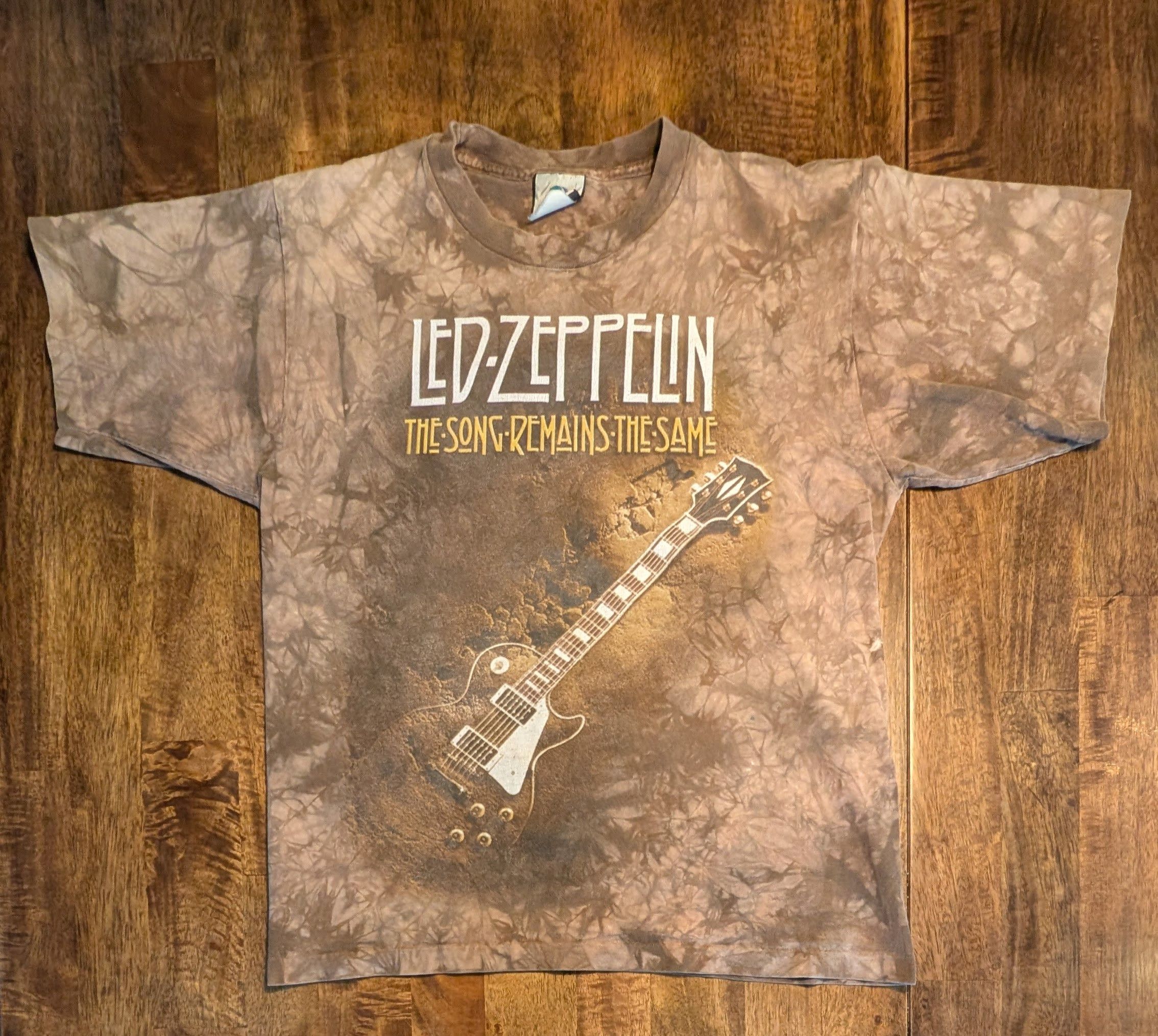 Liquid Blue Vintage 90's Liquid Blue Led Zeppelin Song Remains T-Shirt Size US M / EU 48-50 / 2 - 1 Thumbnail