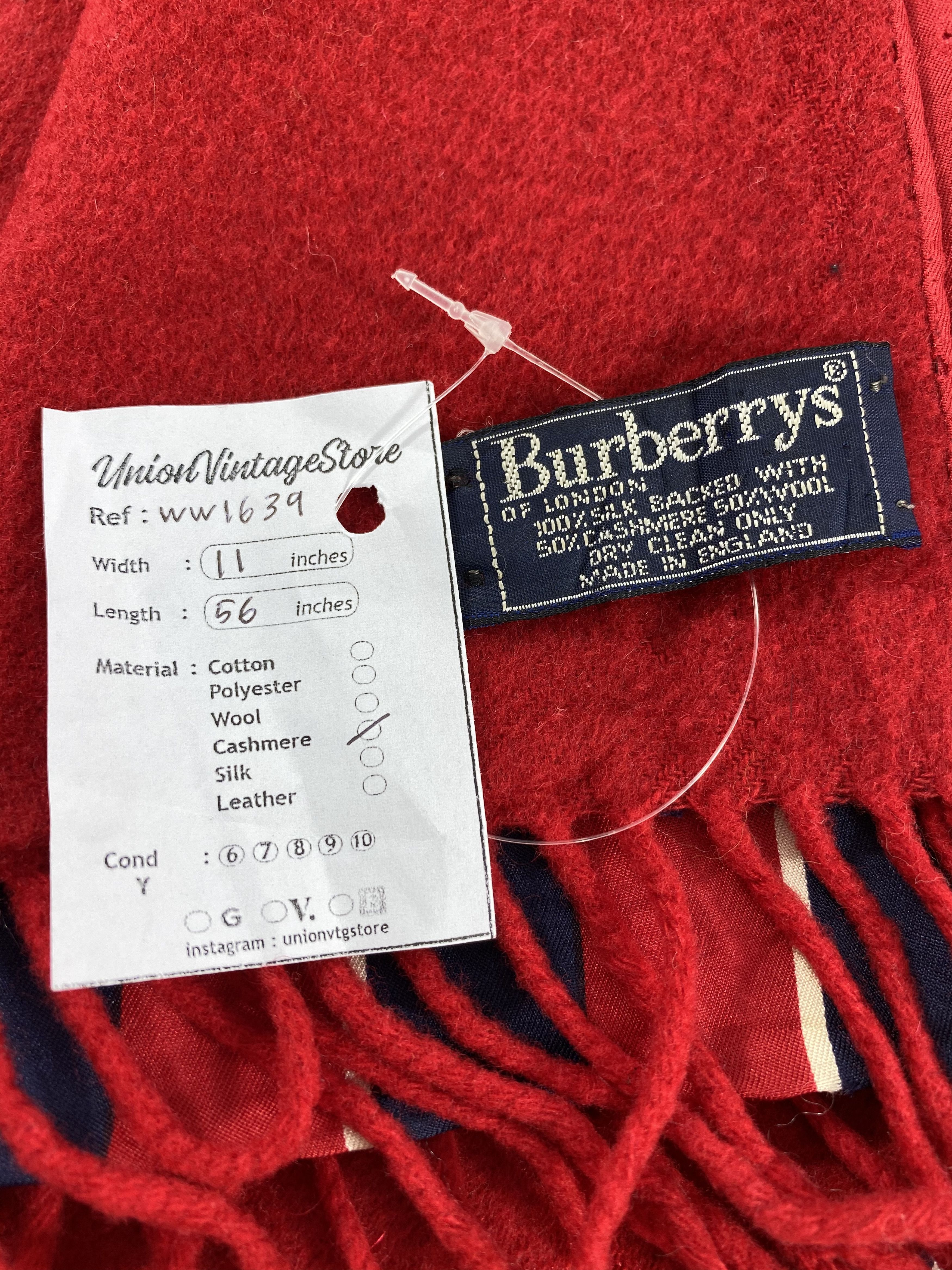 Burberry × Vintage Burberry Scarf / Muffler / Neckwear - WW1639 Size ONE SIZE - 6 Thumbnail
