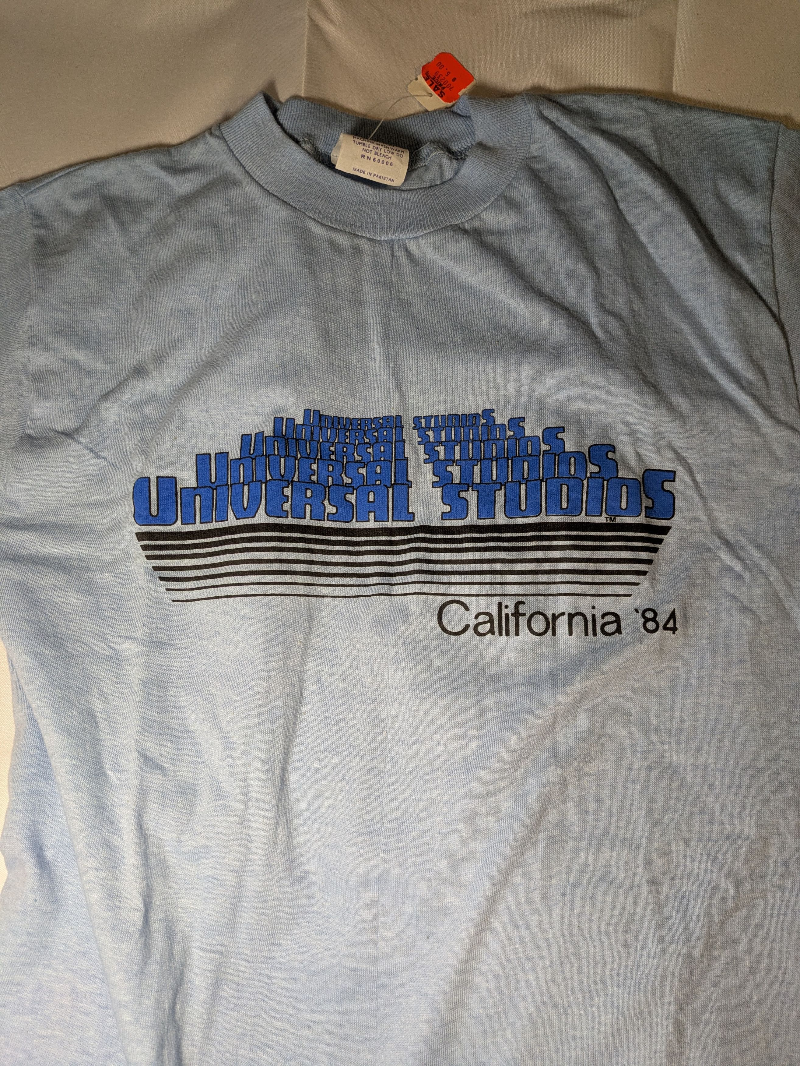 Vintage Vintage '84 universal studios blue t-shirt Size US M / EU 48-50 / 2 - 2 Thumbnail