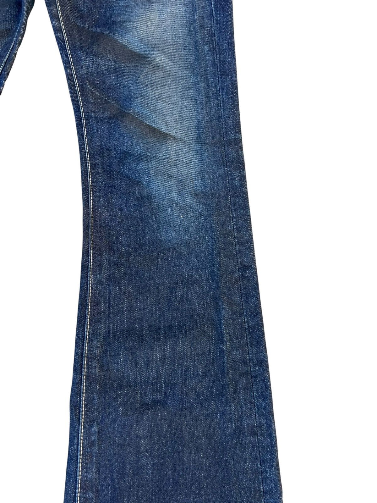 If Six Was Nine × Le Grande Bleu (L.G.B.) × Murder License Clawmark Waxed Denim Murder License Flare Jeans Size US 29 - 12 Thumbnail
