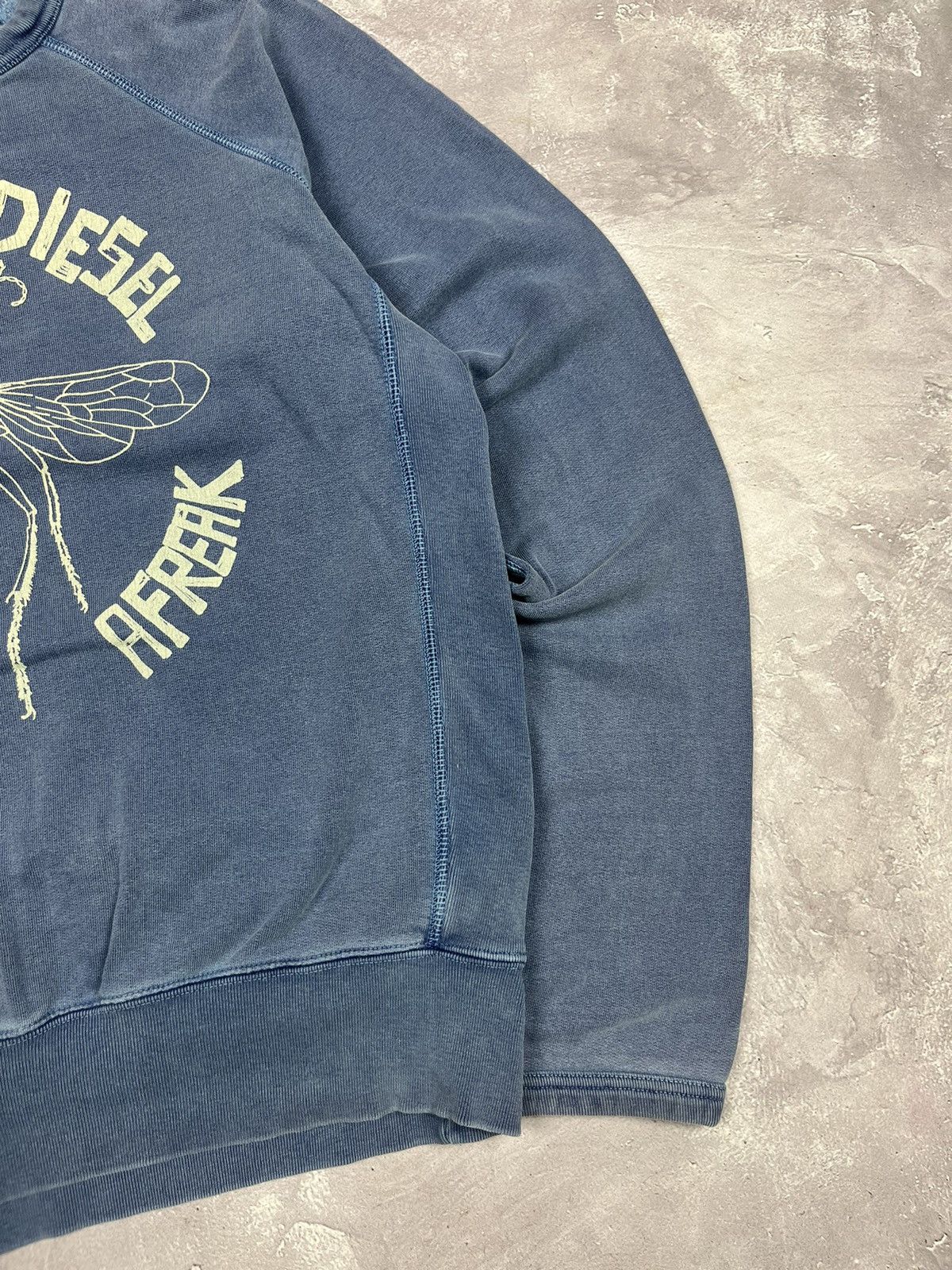 Diesel Vintage Uchafu Diesel Umdwebo Afreak Faded Washed Sweatshirt Size US M / EU 48-50 / 2 - 4 Thumbnail