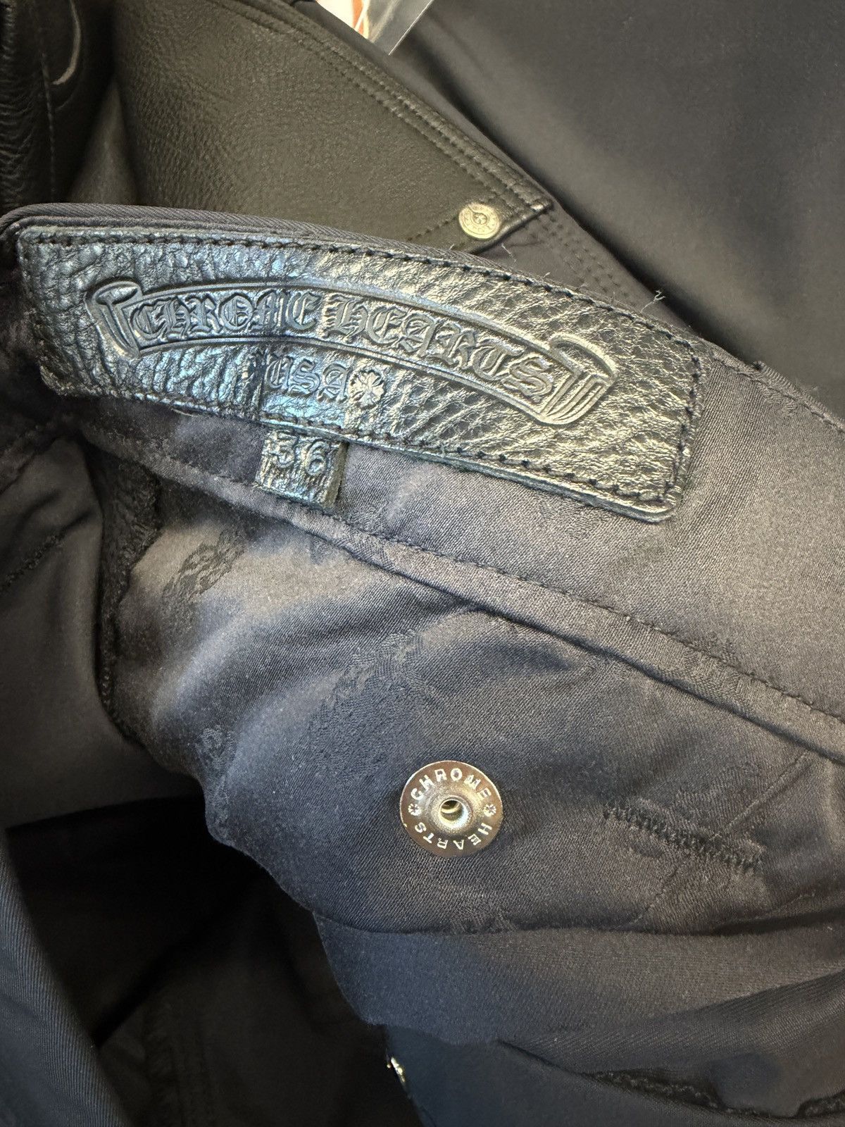Chrome Hearts Chrome Hearts Carpenter Double Knee Nylon/Leather Pants Size US 36 / EU 52 - 18 Thumbnail