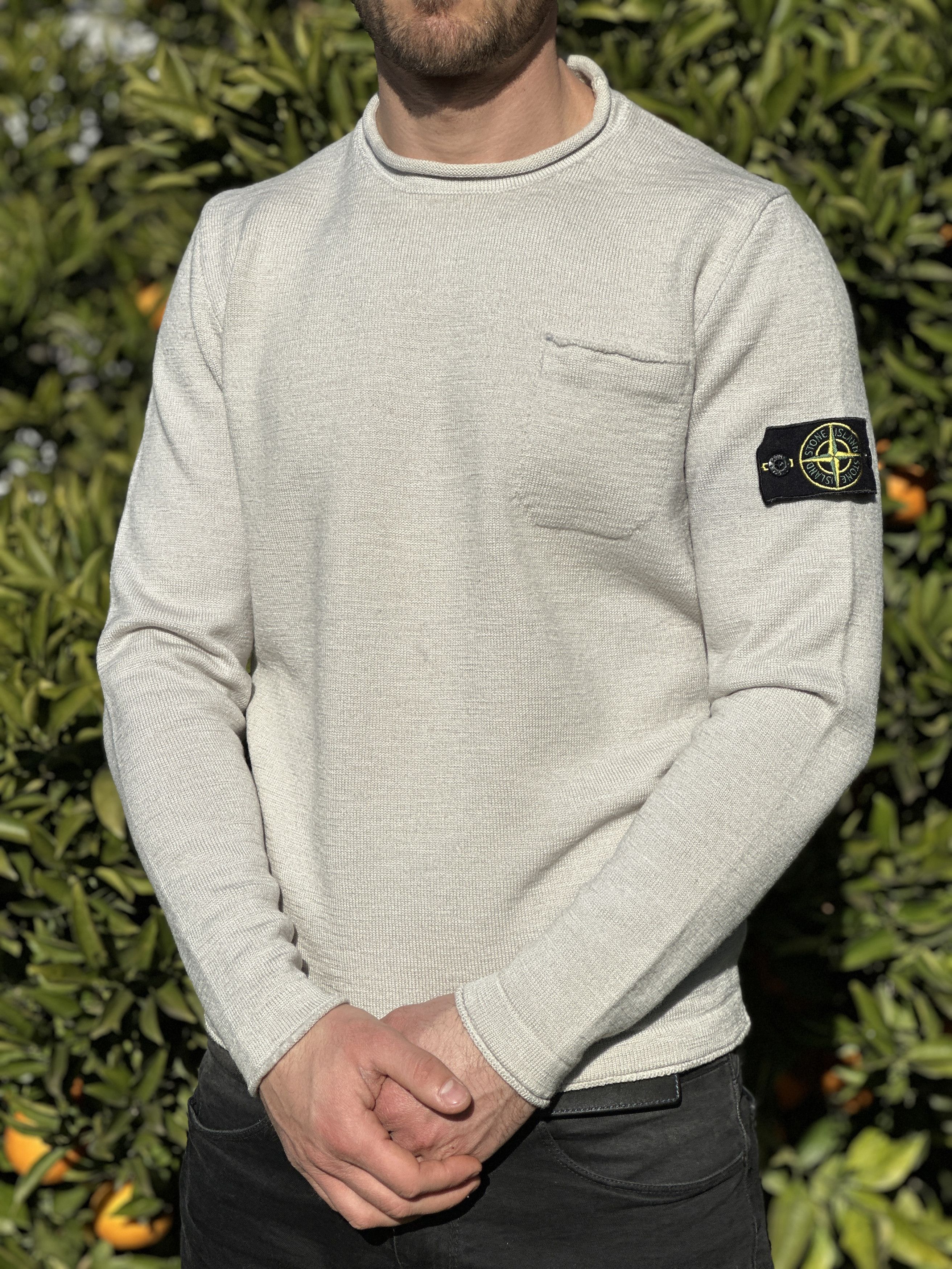 Stone Island Stone Island Pocket Front Pullover Slim Fit Sweater Size M Size US M / EU 48-50 / 2 - 15 Thumbnail