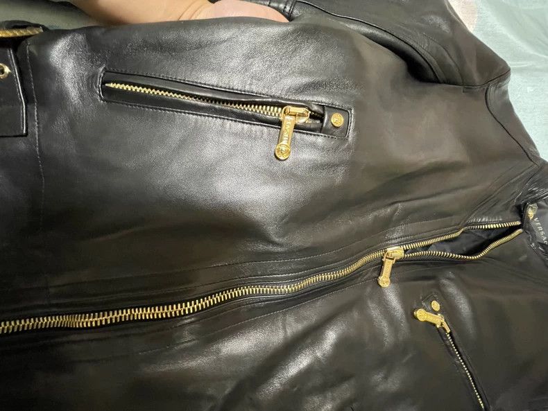 Versace Versace Leather jacket casual leather jacket Size US S / EU 44-46 / 1 - 5 Thumbnail