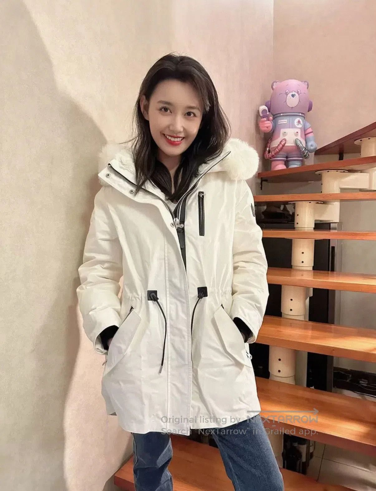Mackage Mackage Women's White Fox Fur Down Jacket. Size S / US 4 / IT 40 - 3 Thumbnail