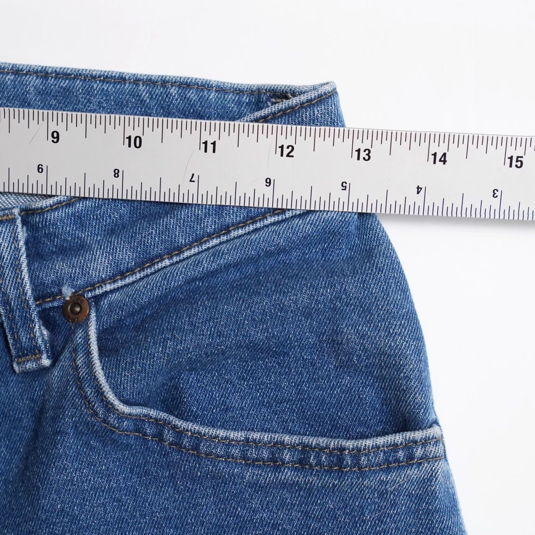Lee VINTAGE Lee Mom Jeans Women 6 Blue Denim High Rise 12" Rise 31" Inseam 100% Cotton USA Size 26" / US 2 / IT 38 - 7 Thumbnail