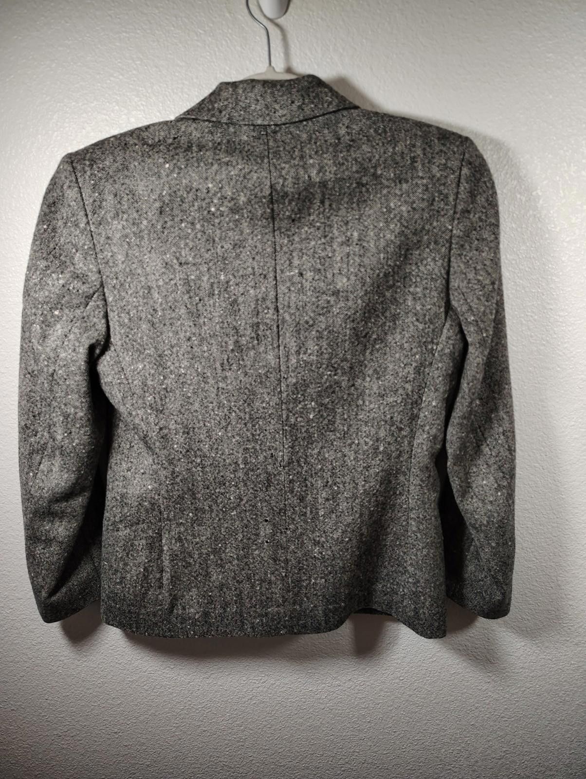 Pendleton Pendleton Vintage Virgin Wool Blazer Jacket Sz 2 Petite Gray Size XS / US 0-2 / IT 36-38 - 2 Thumbnail