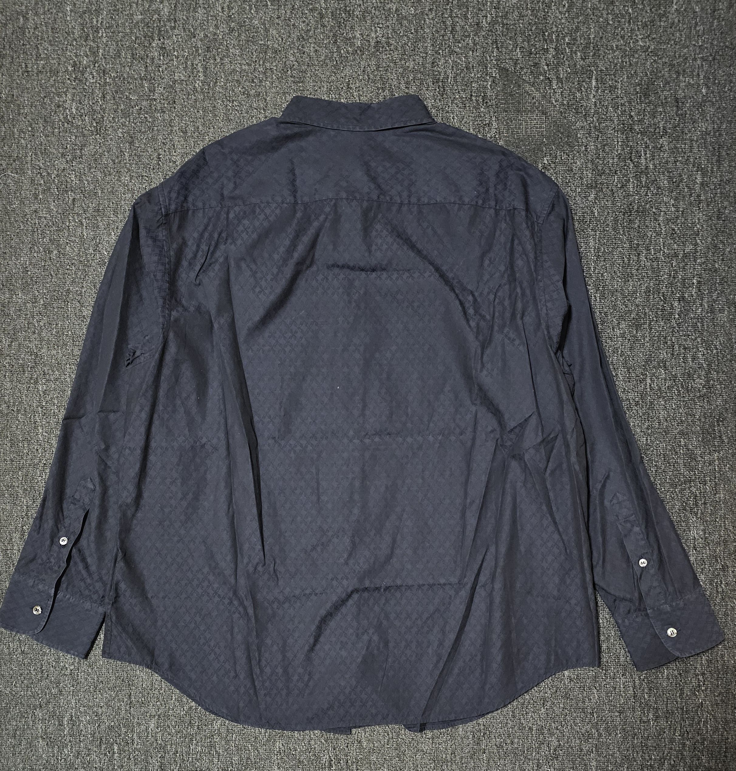 Brioni Brioni men's dark blue striped shirts size XXXXL Size US XXL / EU 58 / 5 - 4 Thumbnail