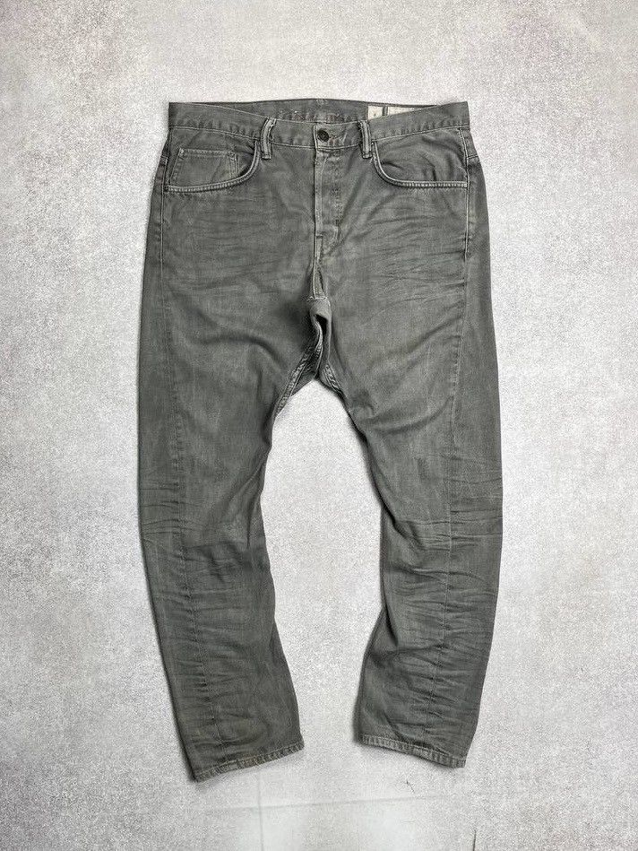 Allsaints × Japanese Brand × Vintage VINTAGE ALLSAINTS AVANTGARDE DENIM FLARED PANTS JAPANESE 36 Size US 36 / EU 52 - 2 Thumbnail
