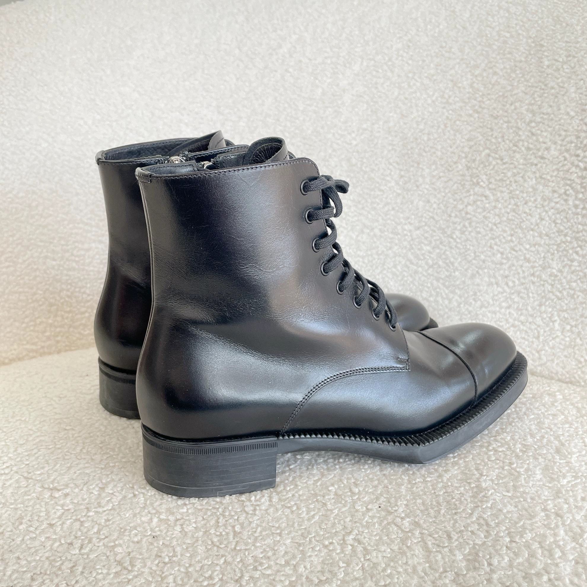 Prada Prada black short boots 35.5 Size US 5.5 / IT 35.5 - 3 Thumbnail