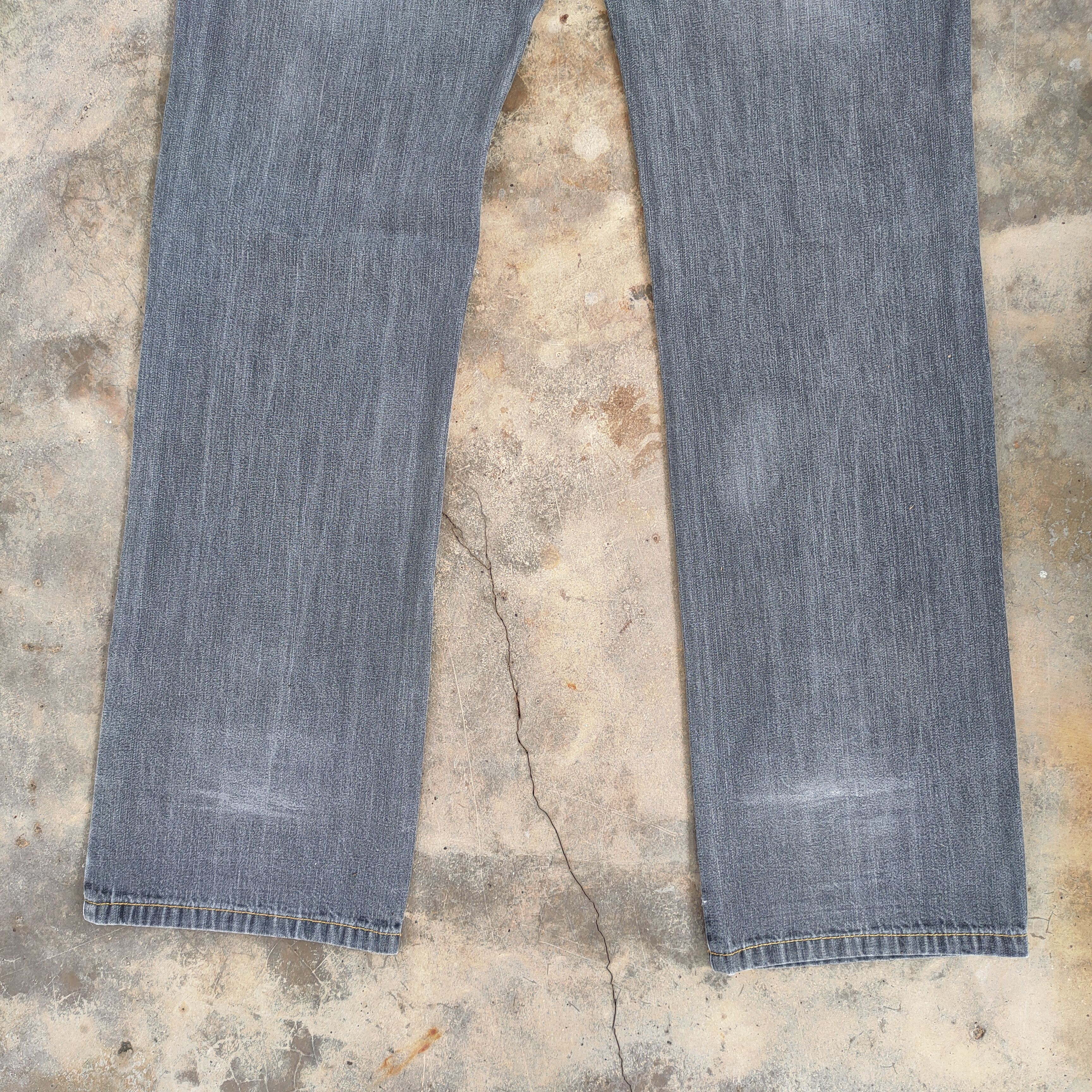 Jimmy Taverniti W32 VINTAGE JIMMY'Z FADED BLACK JEANS DENIM PANTS Size US 32 / EU 48 - 11 Thumbnail
