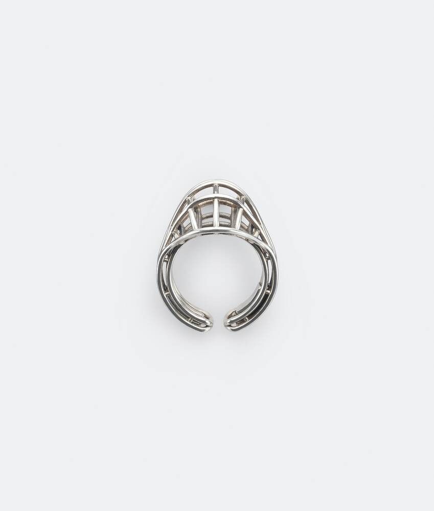 Bottega Veneta o1n1vont1124 Size: 15 / Outline Ring in Silver Size ONE SIZE - 2 Thumbnail