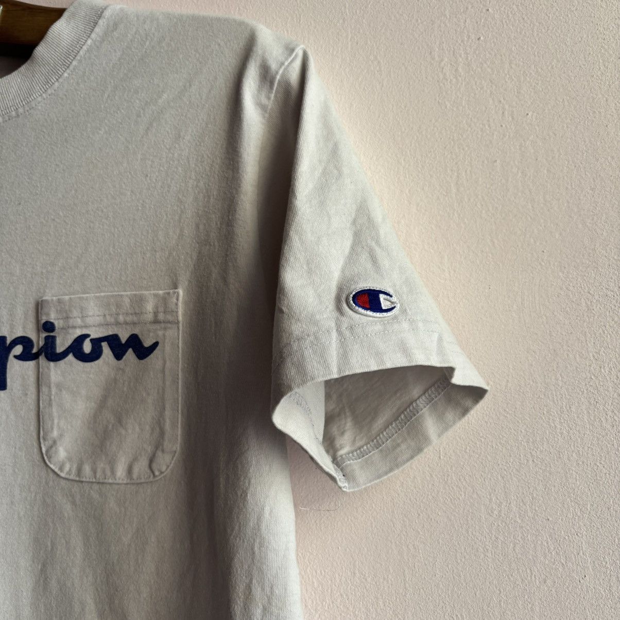 Beams Japan × Champion RARE Champion Japan Edition Boxy Pocket Tee Size US M / EU 48-50 / 2 - 3 Thumbnail