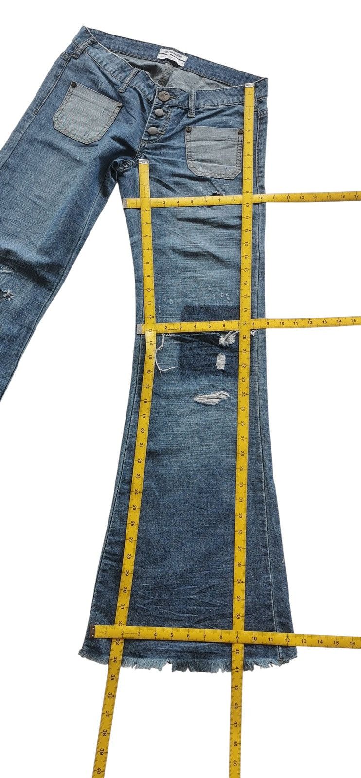 If Six Was Nine LE CATS LOWWAIST WIDE FLARE LEG STYLE LGB IF6WASNINE 🟦 Size 30" / US 8 / IT 44 - 8 Thumbnail