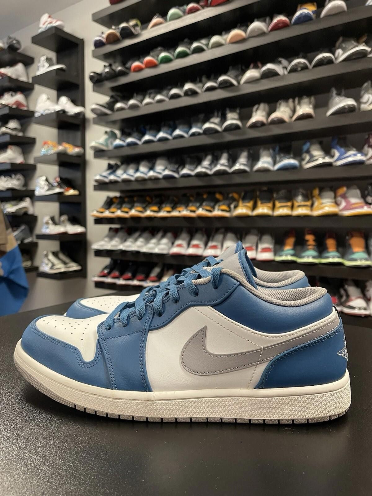 Jordan Brand Size 11.5 - Jordan 1 Low True Blue Cement 553558-412 Clean Size US 11.5 / EU 44-45 - 1 Thumbnail