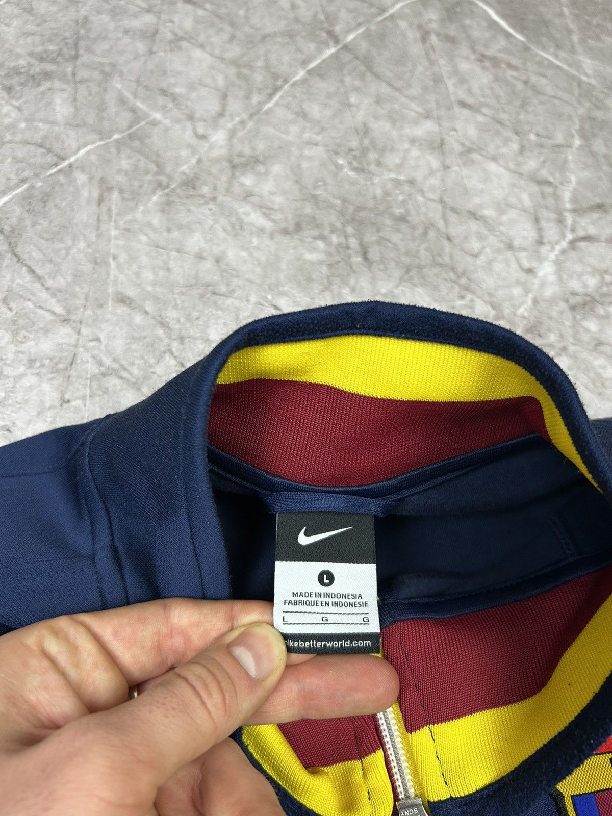Nike Nike F.C. Barcelona Football Track Top Soccer Jacket Rare Size US L / EU 52-54 / 3 - 7 Thumbnail