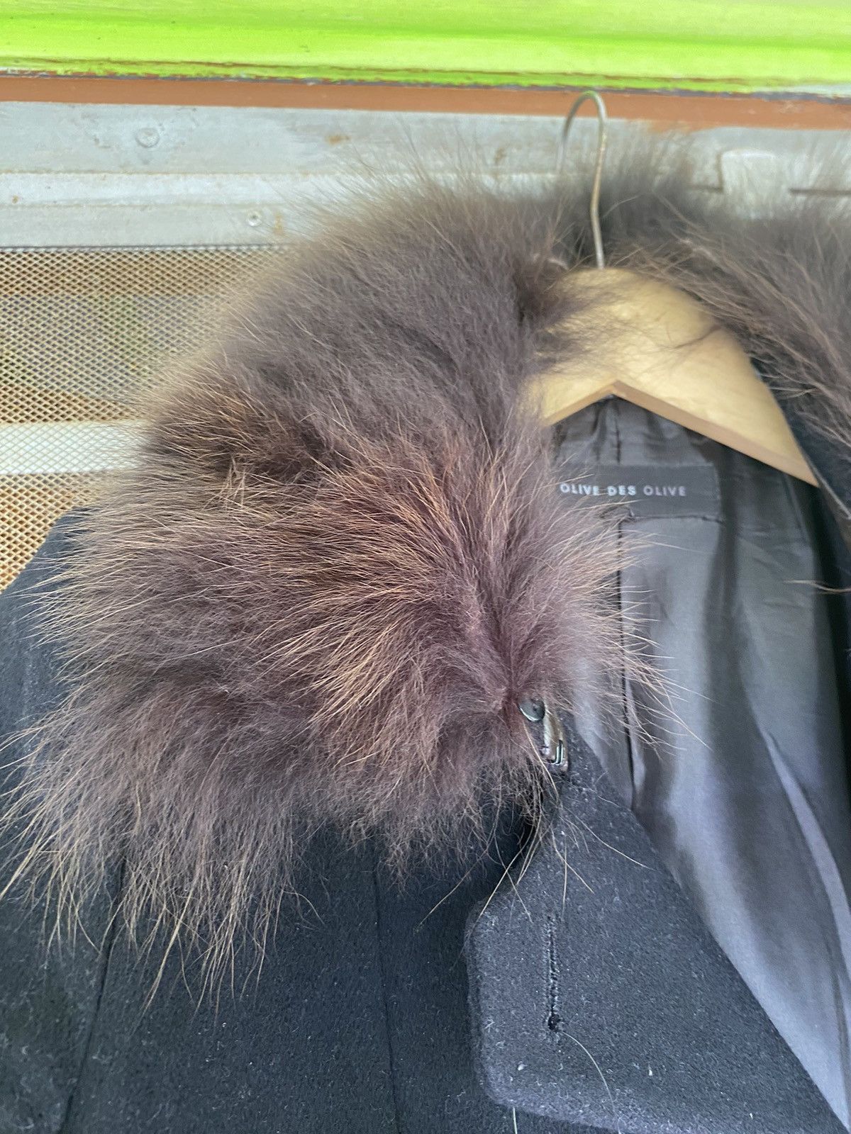 If Six Was Nine × Japanese Brand × Le Grande Bleu (L.G.B.) Olive Des Olive Faux Fur Jacket Size S / US 4 / IT 40 - 3 Thumbnail