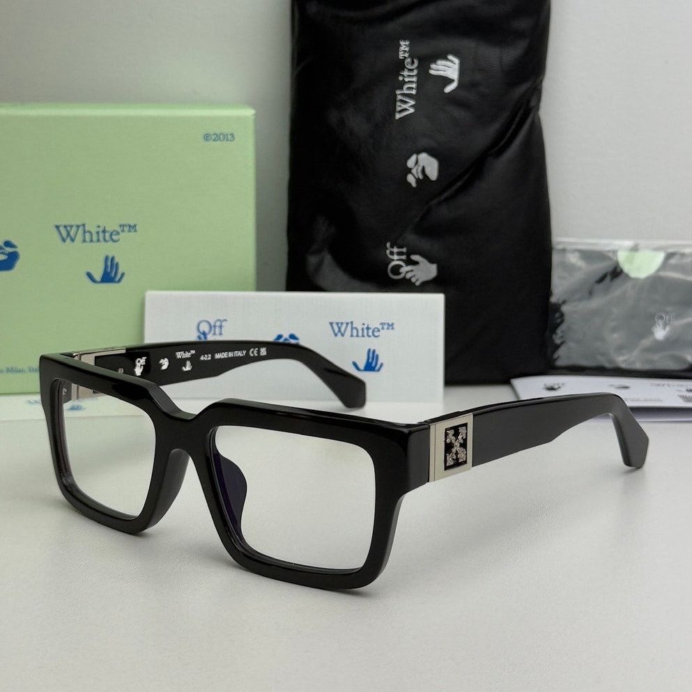 Off-White NEW Off White Style 15 Black Bluelight Eyeglasses Frames Size ONE SIZE - 1 Thumbnail