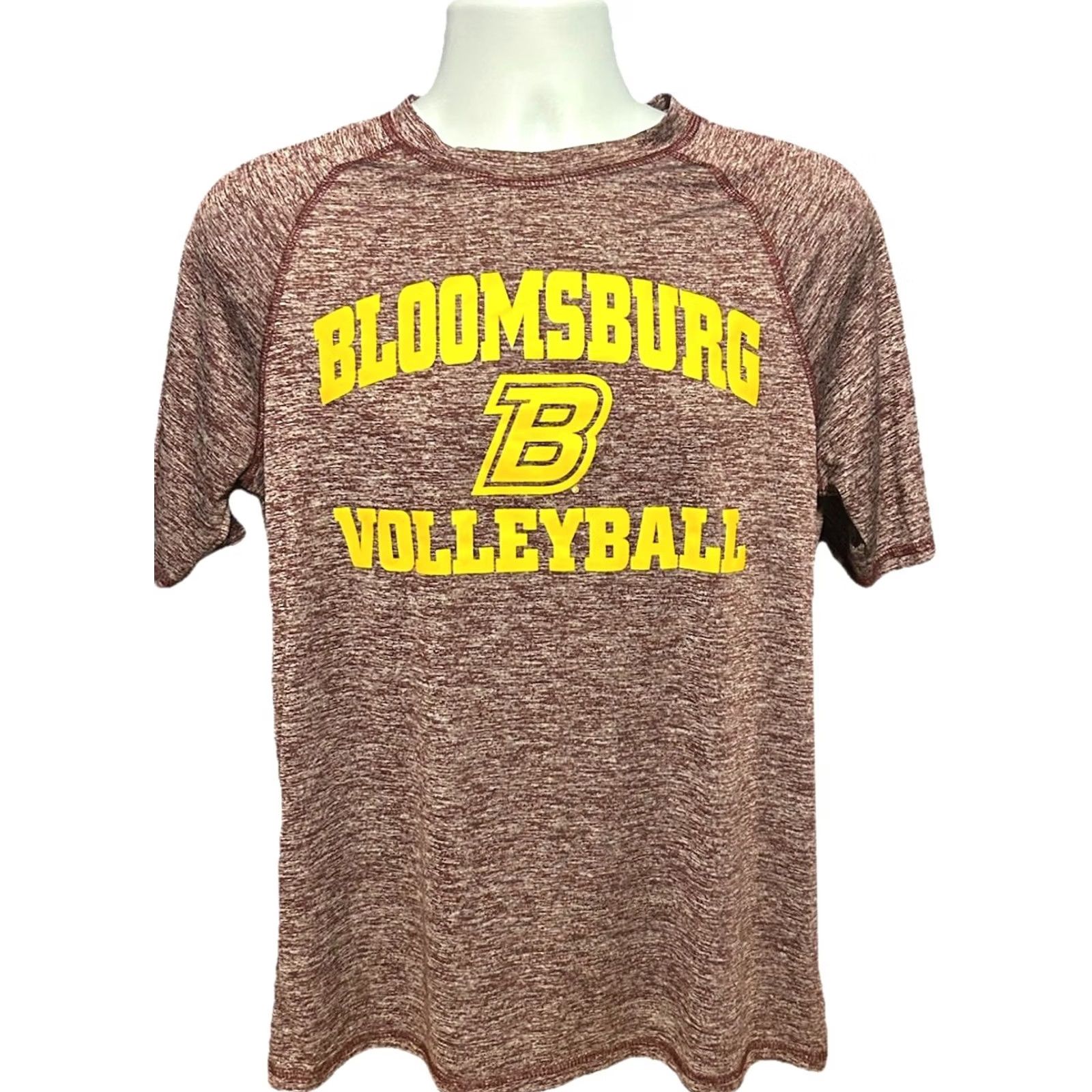 Holloway Bloomsburg University Volleyball Shirt Adult Medium Heather Maroon Short Sleeve Size US M / EU 48-50 / 2 - 2 Thumbnail