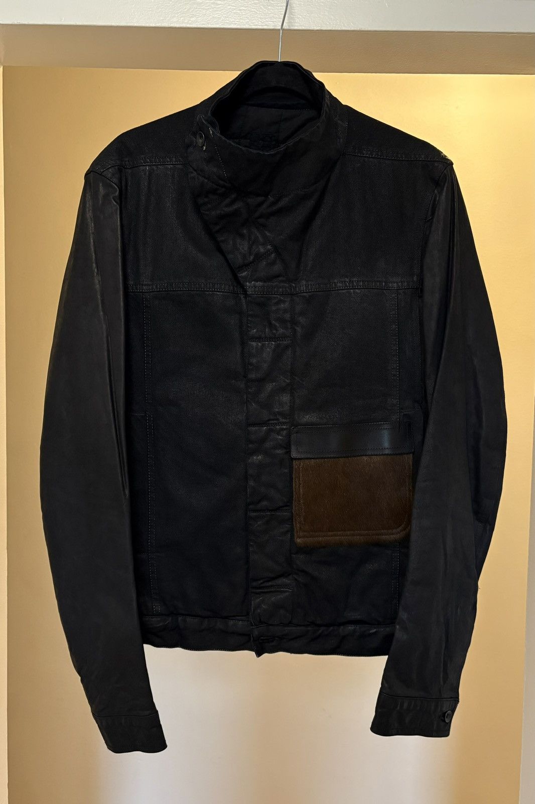 Rick Owens Drkshdw BNWT Slave Jacket w/ Leather Sleeves & Pocket Patch Size US M / EU 48-50 / 2 - 2 Thumbnail