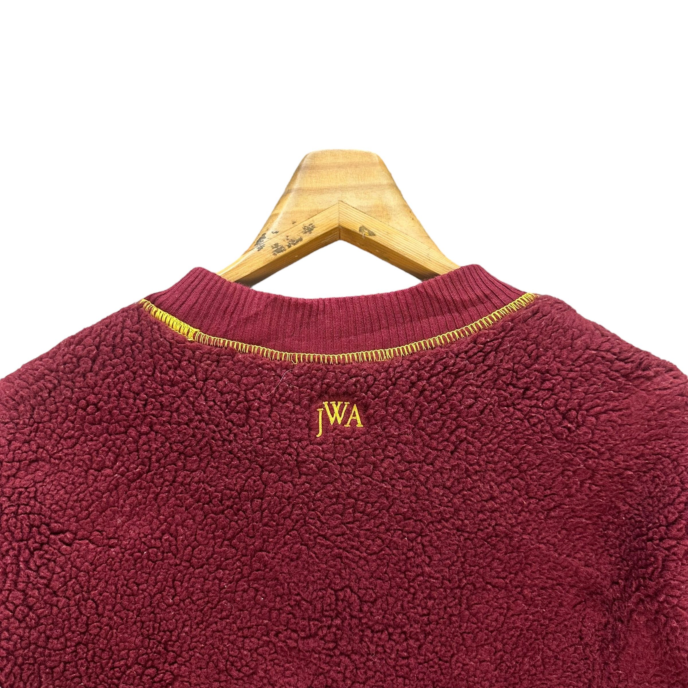 JW Anderson J.W.Anderson Deep Pile Pullover Maroon Fleece #8953-041 Size L / US 10 / IT 46 - 10 Thumbnail