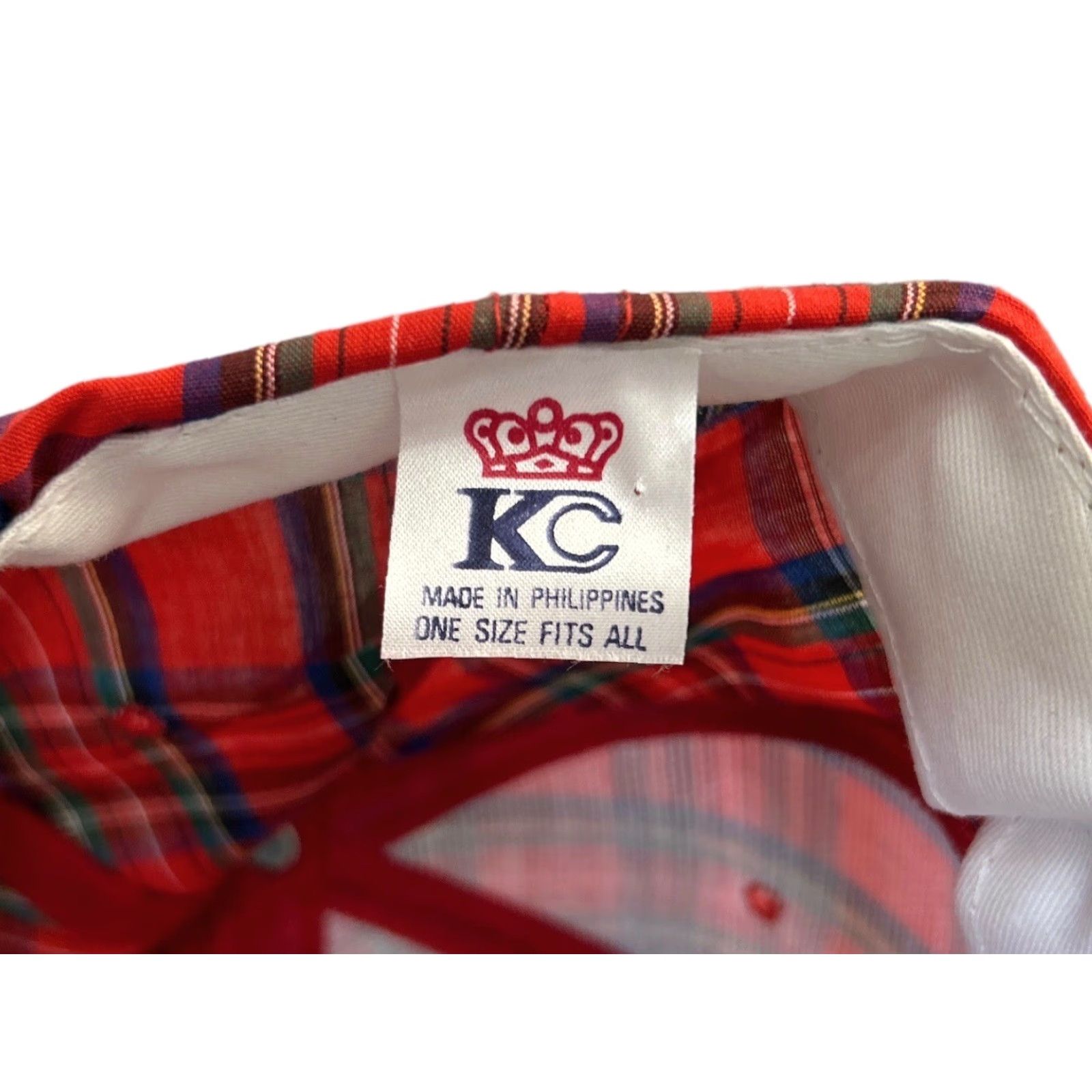 Vintage VINTAGE KC Tartan Plaid Weed Snap Back Hat Cap Men One Size Red 90s NWOT Adults Mens Size ONE SIZE - 7 Thumbnail