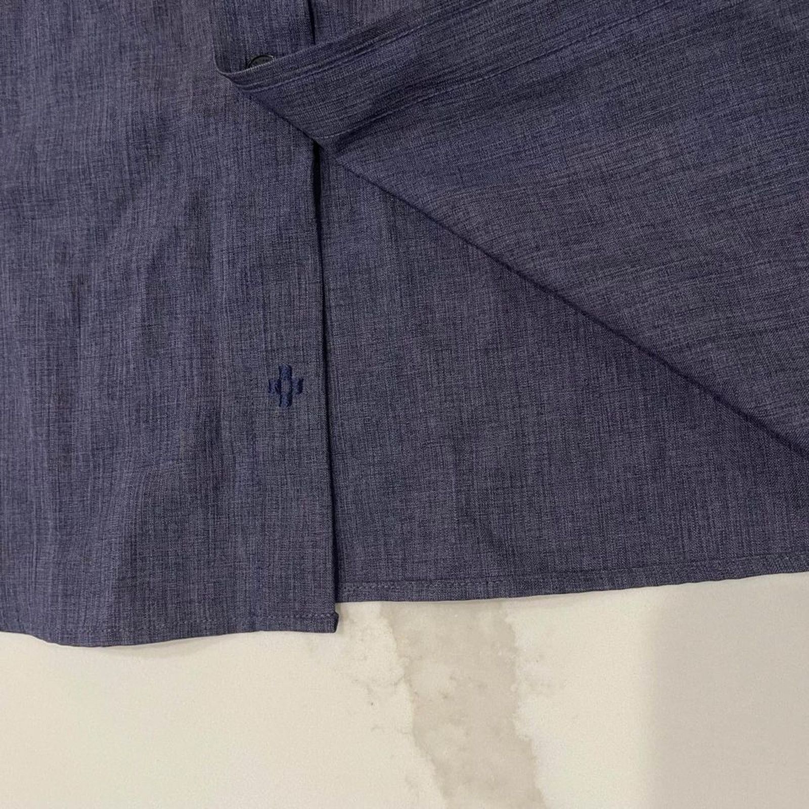Vince Camuto Vince Camuto Long Sleeve Button Up Dress Shirt Blue Men's XL Size US XL / EU 56 / 4 - 4 Thumbnail